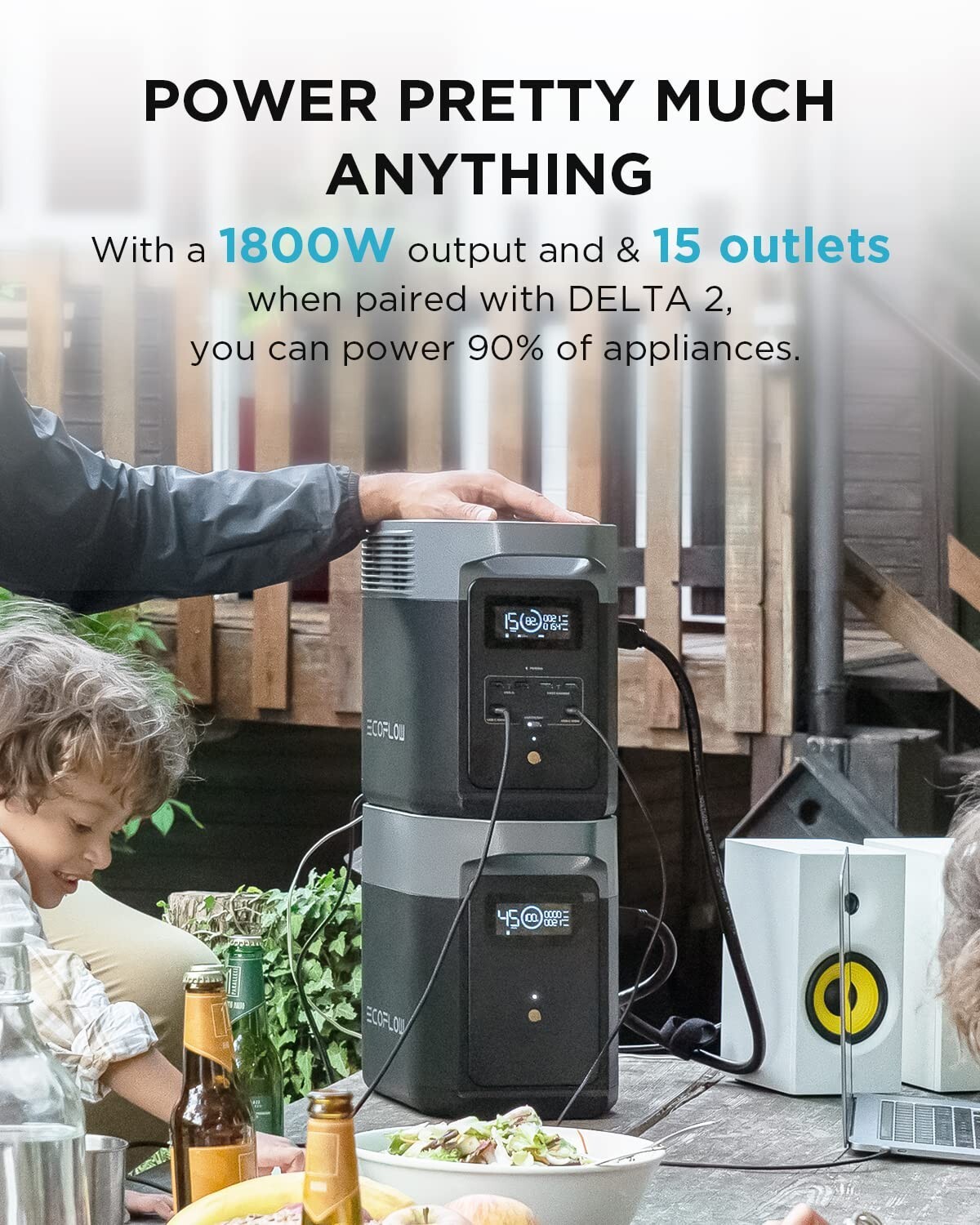 EcoFlow DELTA 2 Smart Generator Extra Battery 1024Wh Certified Refurbished, LFP