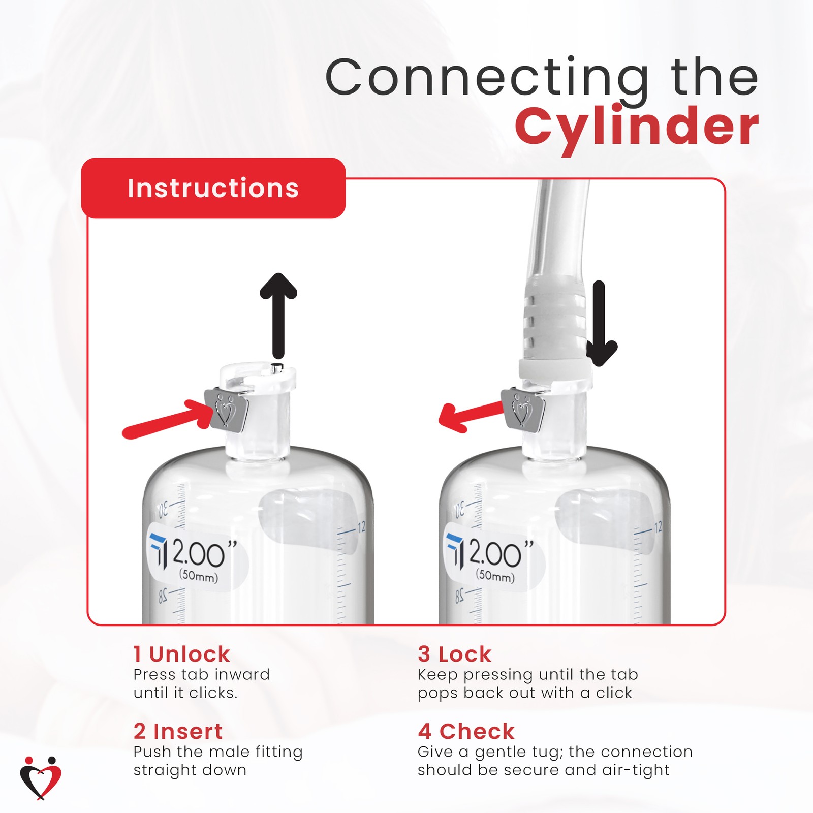 LeLuv Acrylic Cylinder for Penis Pump Untapered 9 & 12 Inch with Female Valve