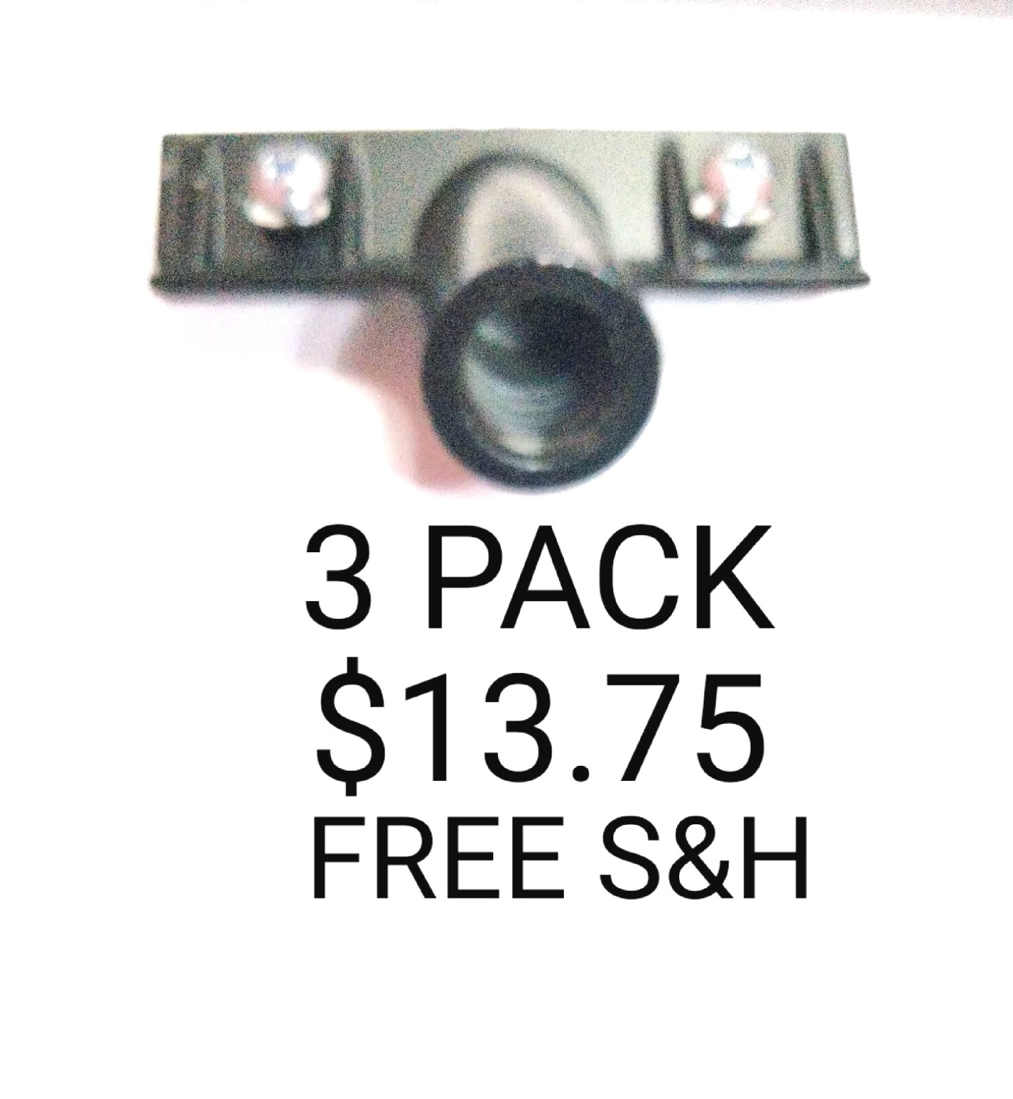 3 PACK of Broom Handle Bracket Cast Aluminum Handle Threaded Bracket With Screws