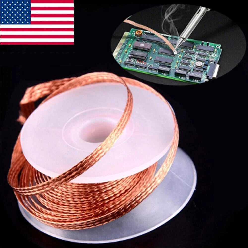1PC 3.0mm 1.5M Desoldering Braid Solder Remover Wick Wire Repair Tool New