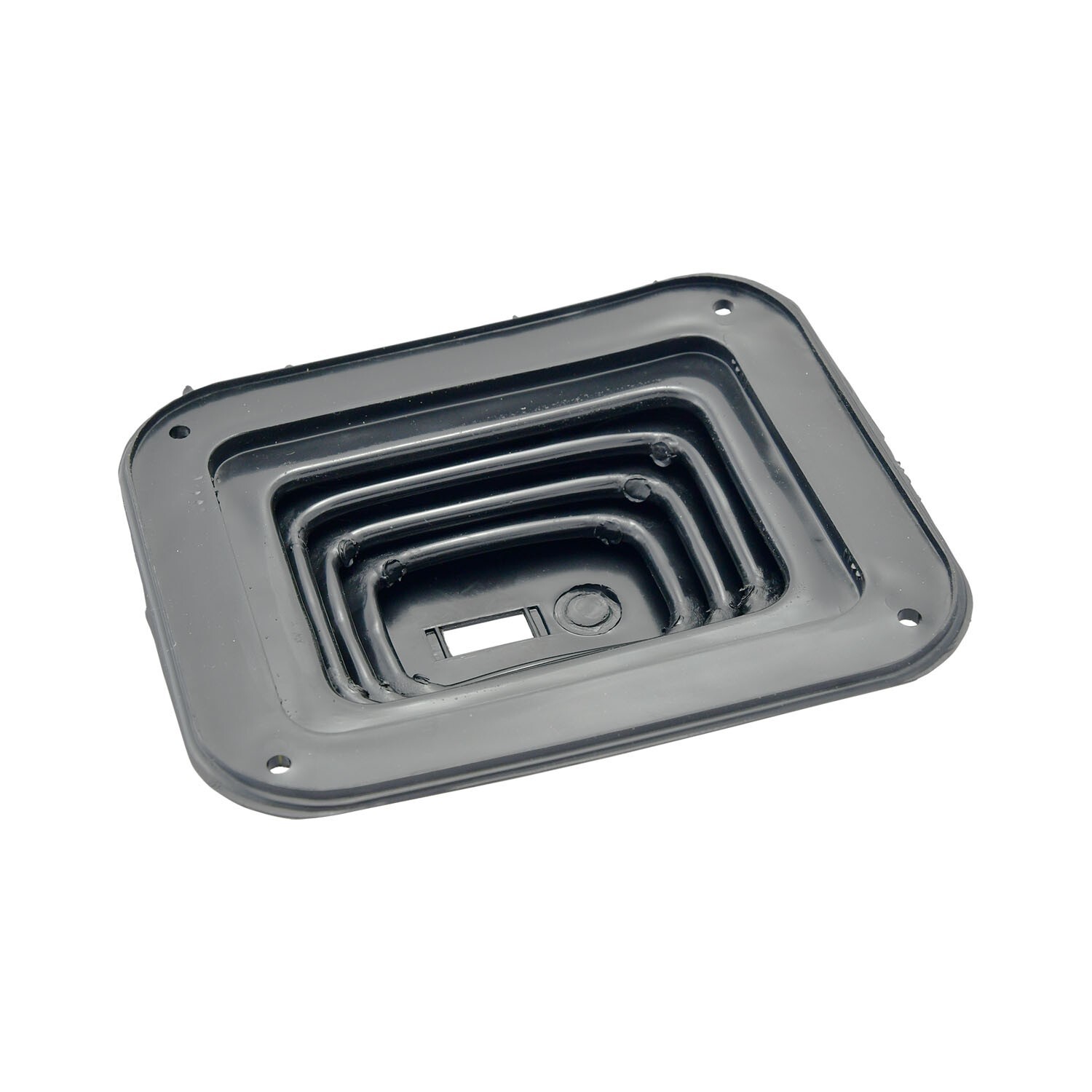 Universal Small Hurst Style Rubber Shifter Boot W/ Trim Plate 5-1/2" x 6-3/4"