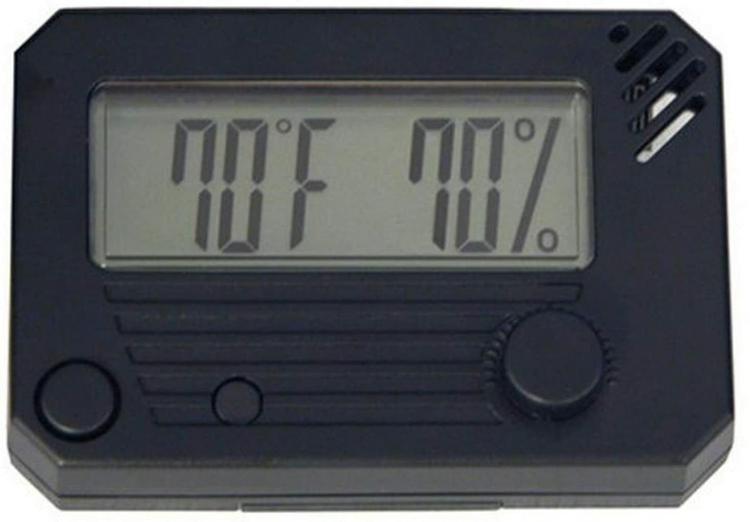 Quality Importers Hygroset, Rectangle Digital Hygrometer for Humidors