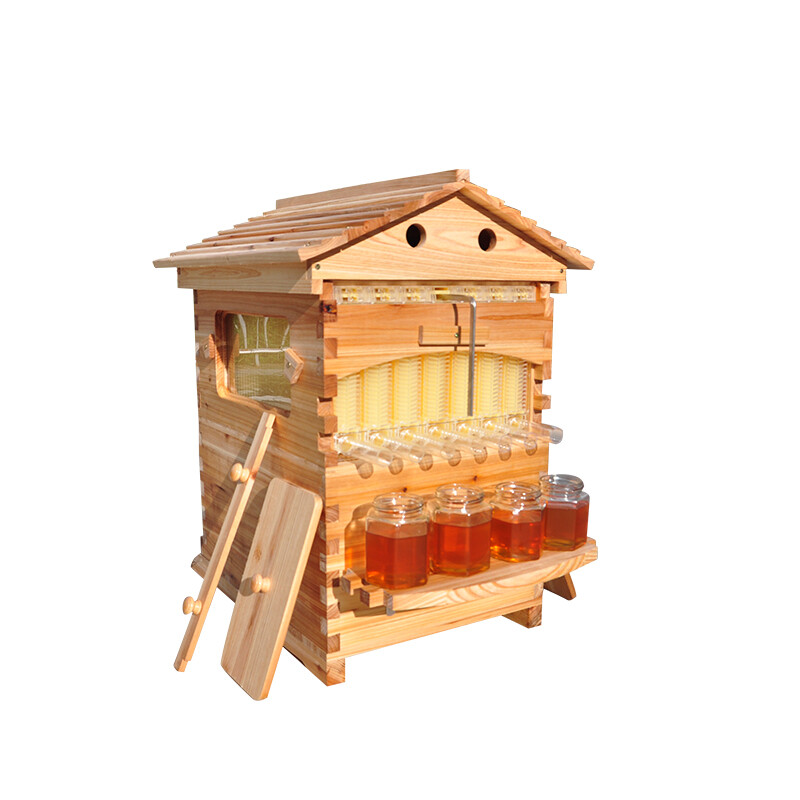 Auto Bee Hive Boxes Beehives+ 7x Bee Frames Honey Bee House Beekeeping Beekeeper