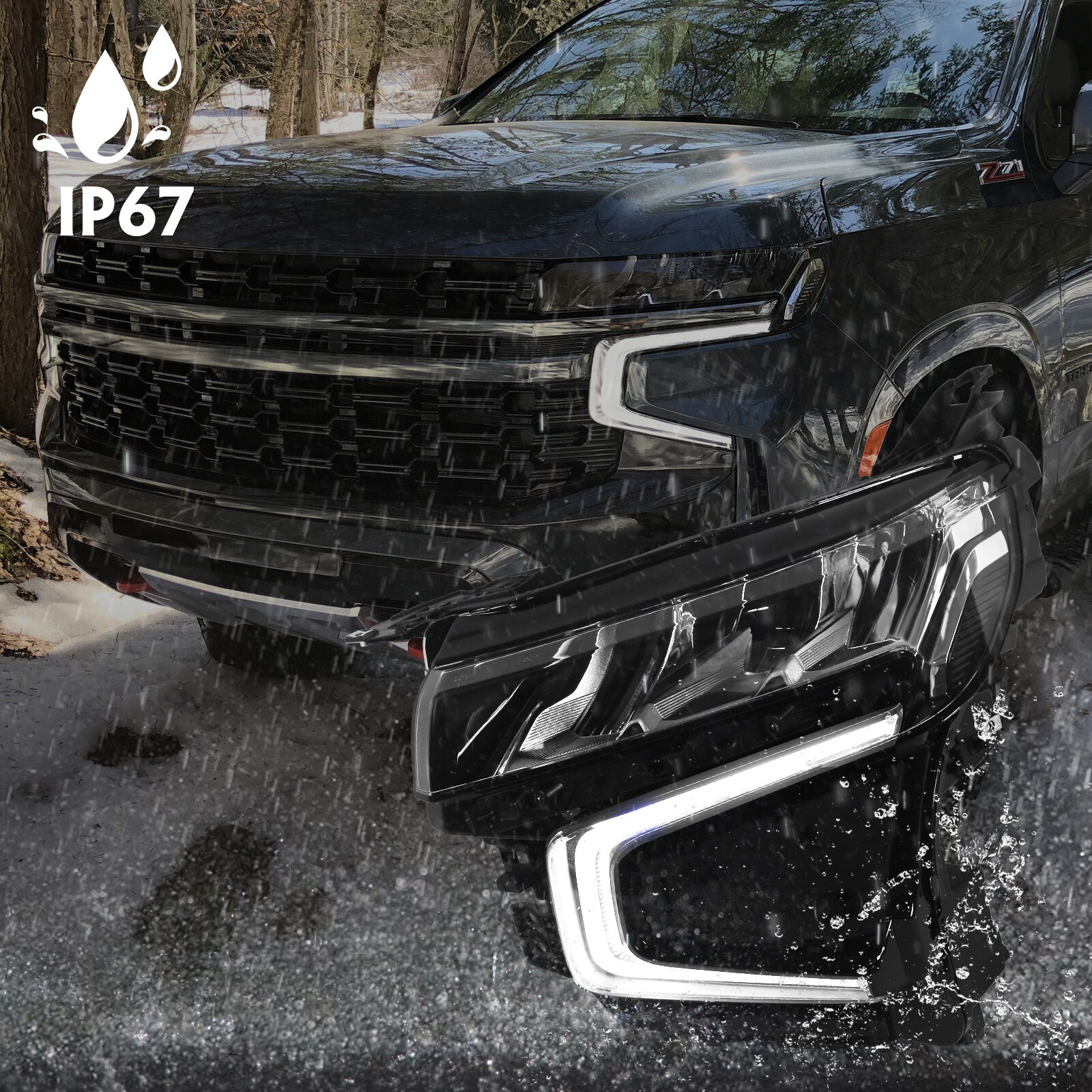 For 2021-2023 Chevy Tahoe Suburban Full LED Headlight Headlamp Driver Left Side