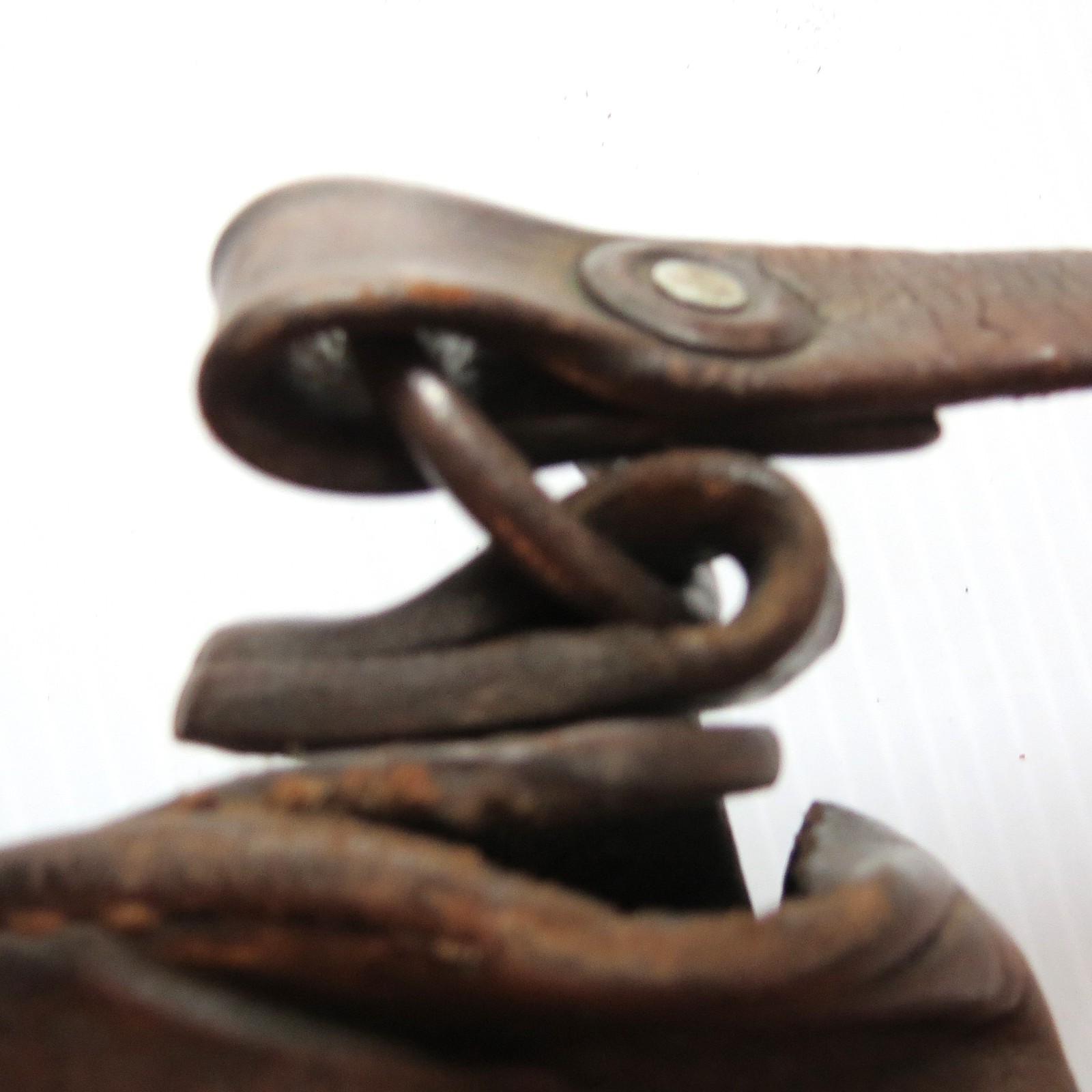 Antique Leather Cartridge Box Case Civil War Era 17 3/4" L