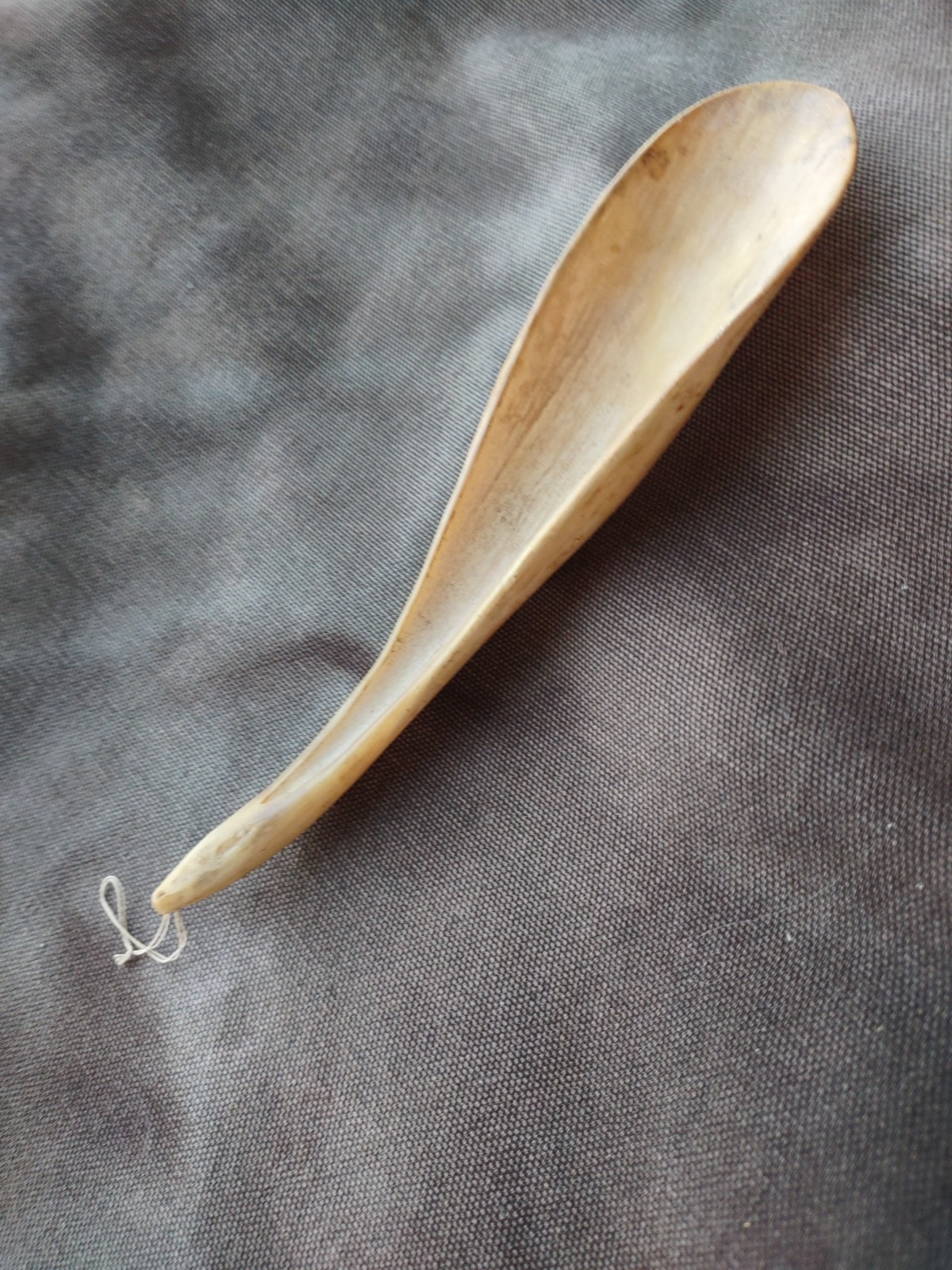 Sioux Sheep Horn Spoon Antique Plains Spoon Goat Horn Scoop Carving 1890