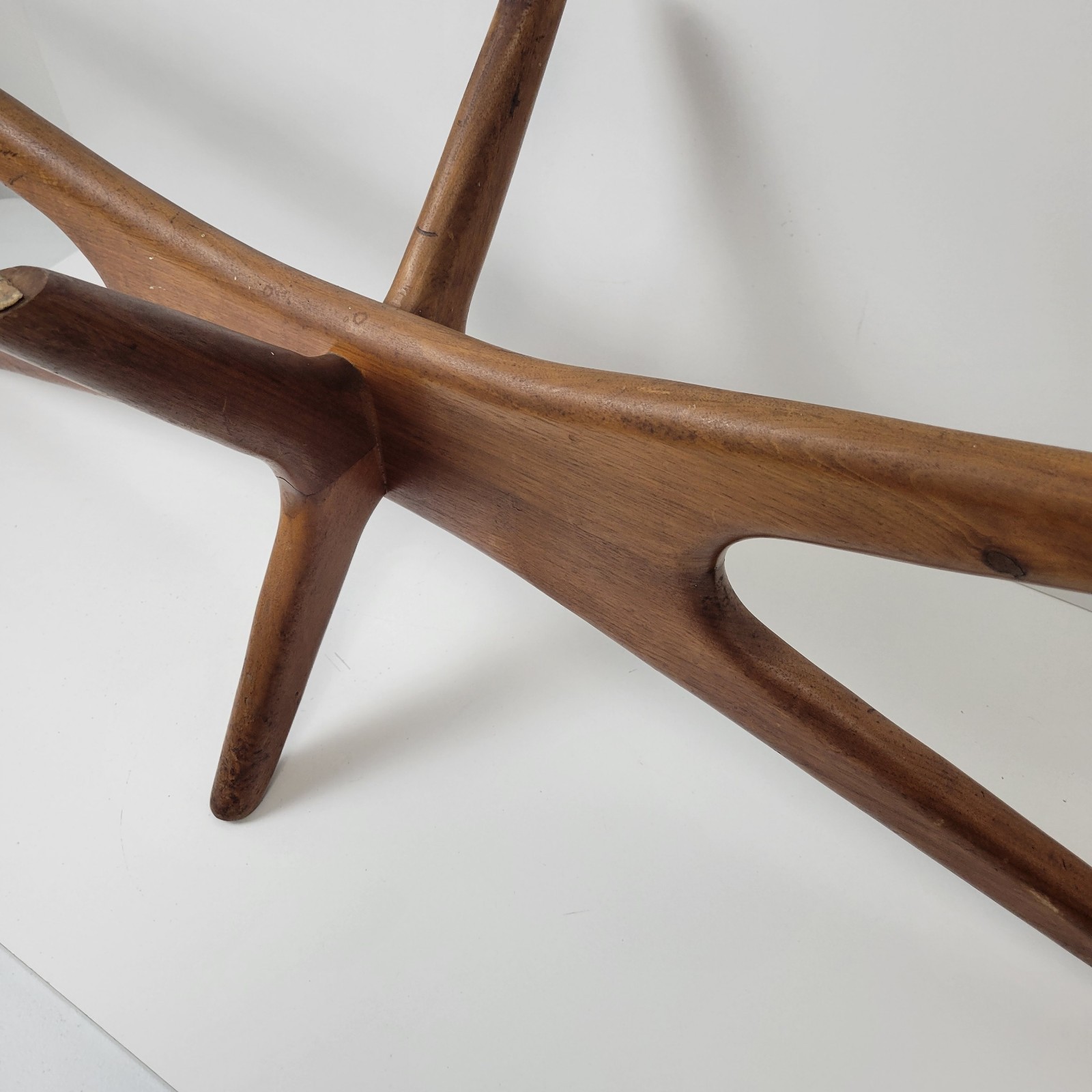 Vintage Adrian Pearsall Mid Century Walnut Jacks Coffee Table