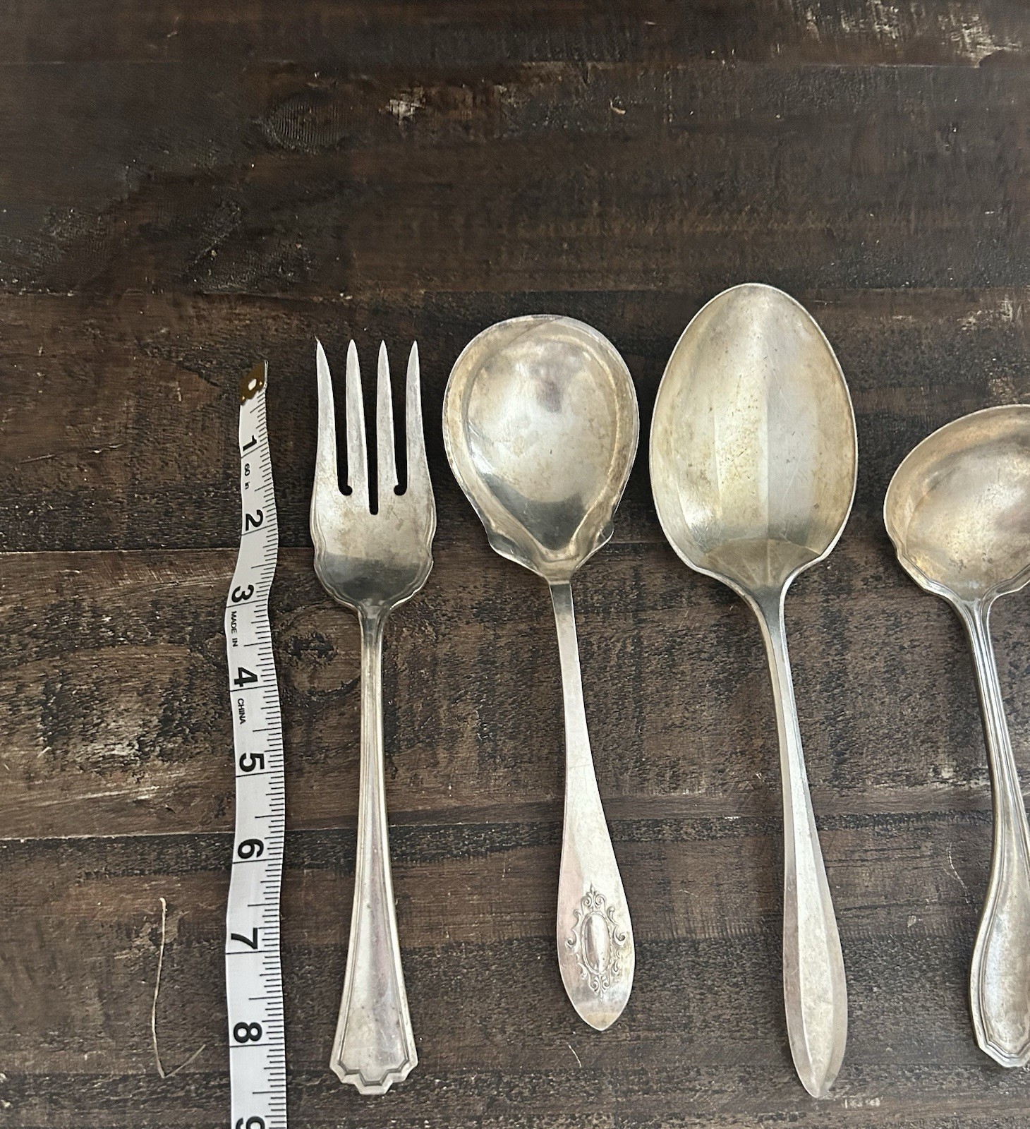 VTG Silverware Lot Flatware Silver Plate Utensils Mixed Lot Of 8