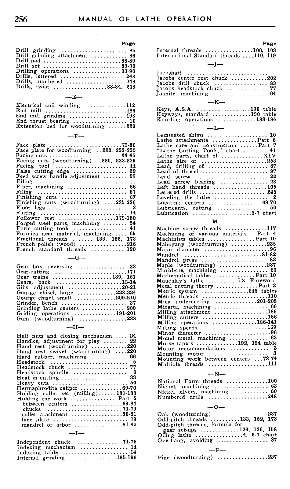 Atlas Craftsman Manual of Metal Lathe Operation Book for 10" and 6" 0032