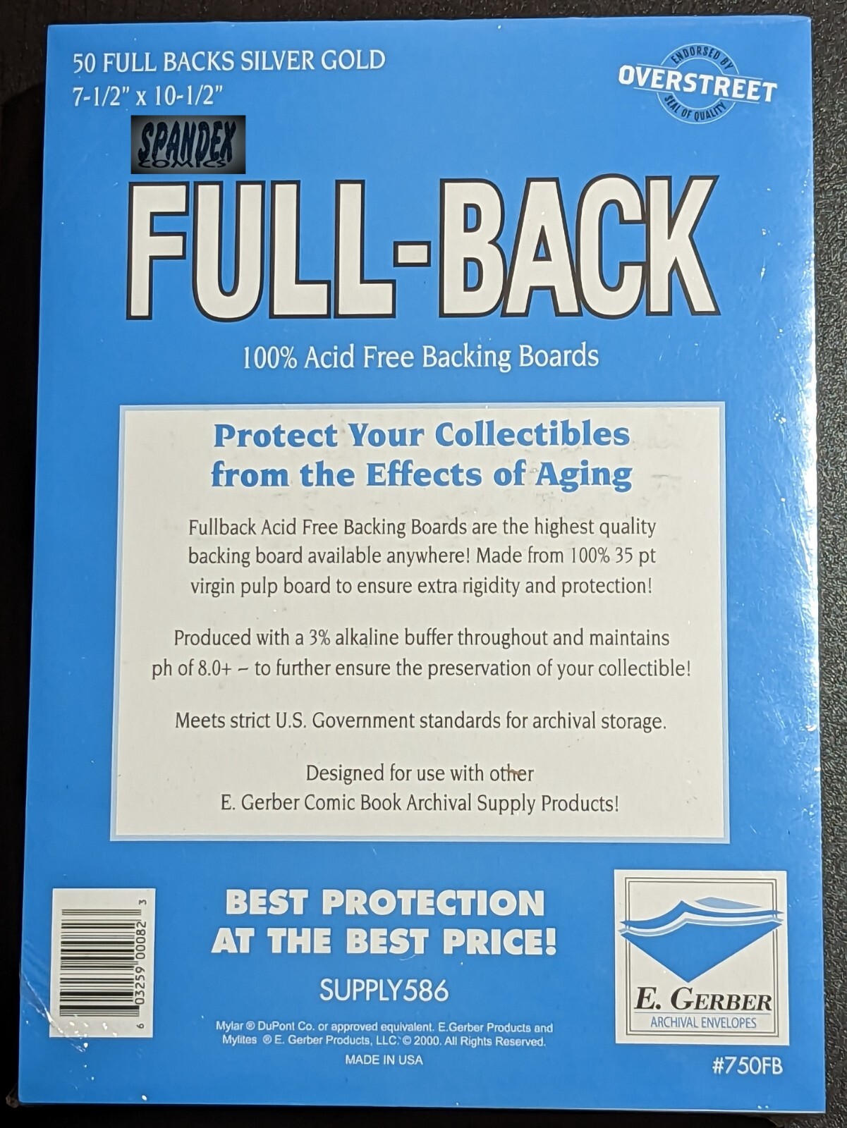 50 E. Gerber Silver & Golden Age Mylites 2 & 35 PT Full Backs 775M2 750FB 7 ¾”