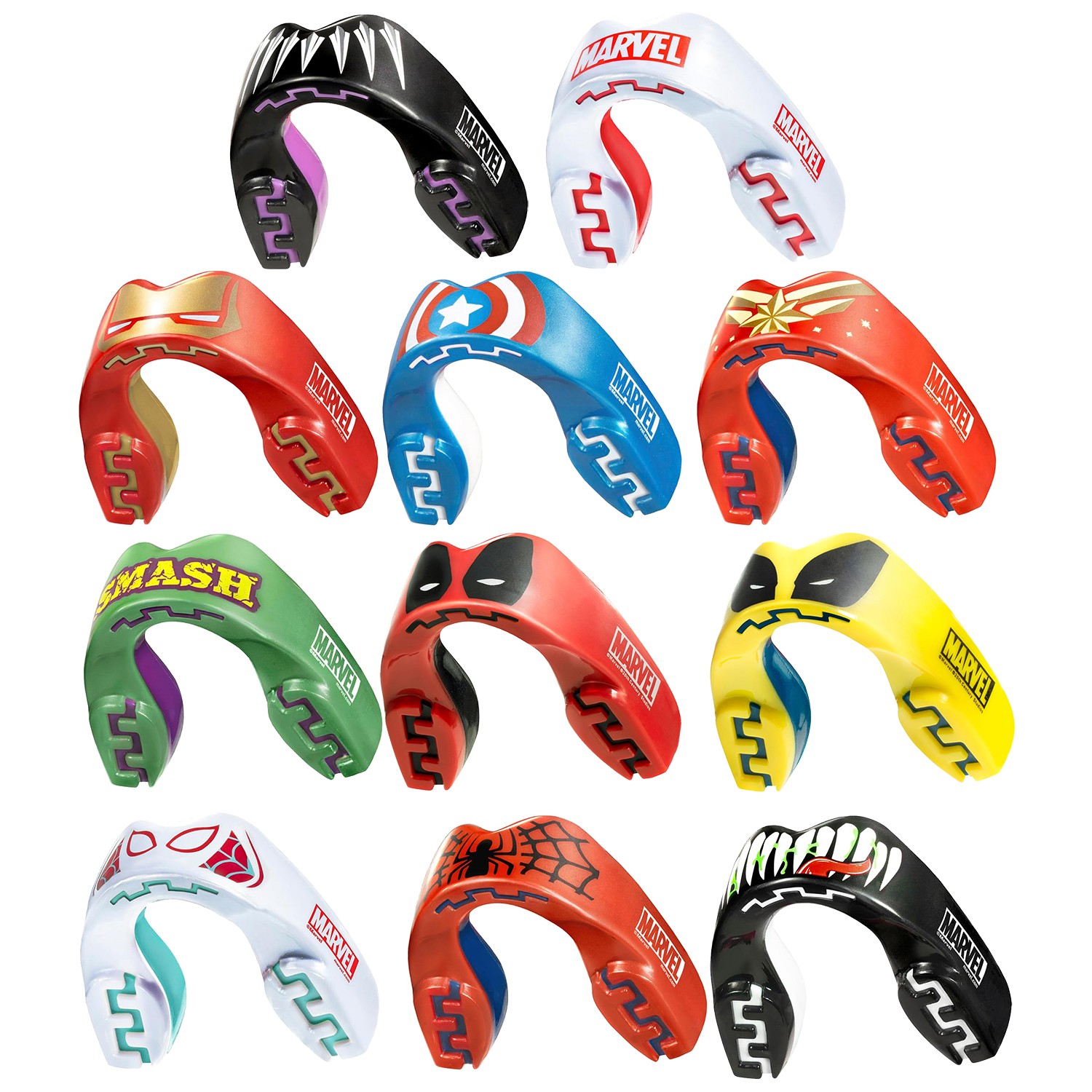 SafeJawz MARVEL Sports Mouthguard Dual Layer Premium Mouth Guard with Case