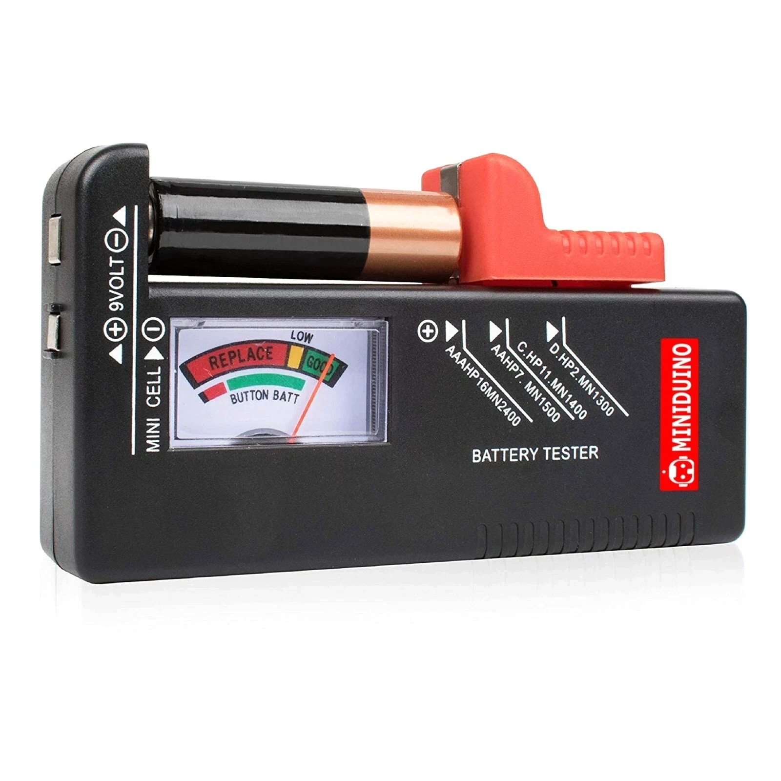 Battery Tester Checker Universal For AA AAA C D 9V 1.5V Button Cell Batteries US