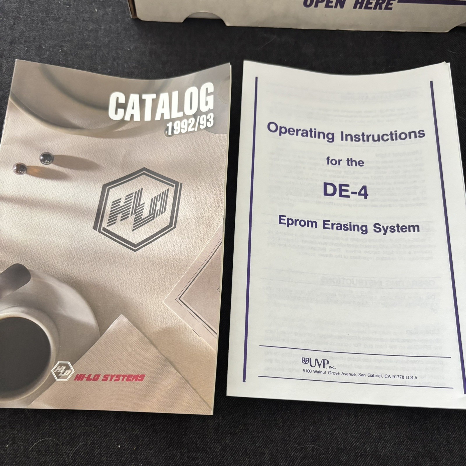 UVP Inc DE-4 EPROM ERASER Shortwave UV 254NM 115V 60Hz 0.16Amps p/n 95-0095-03