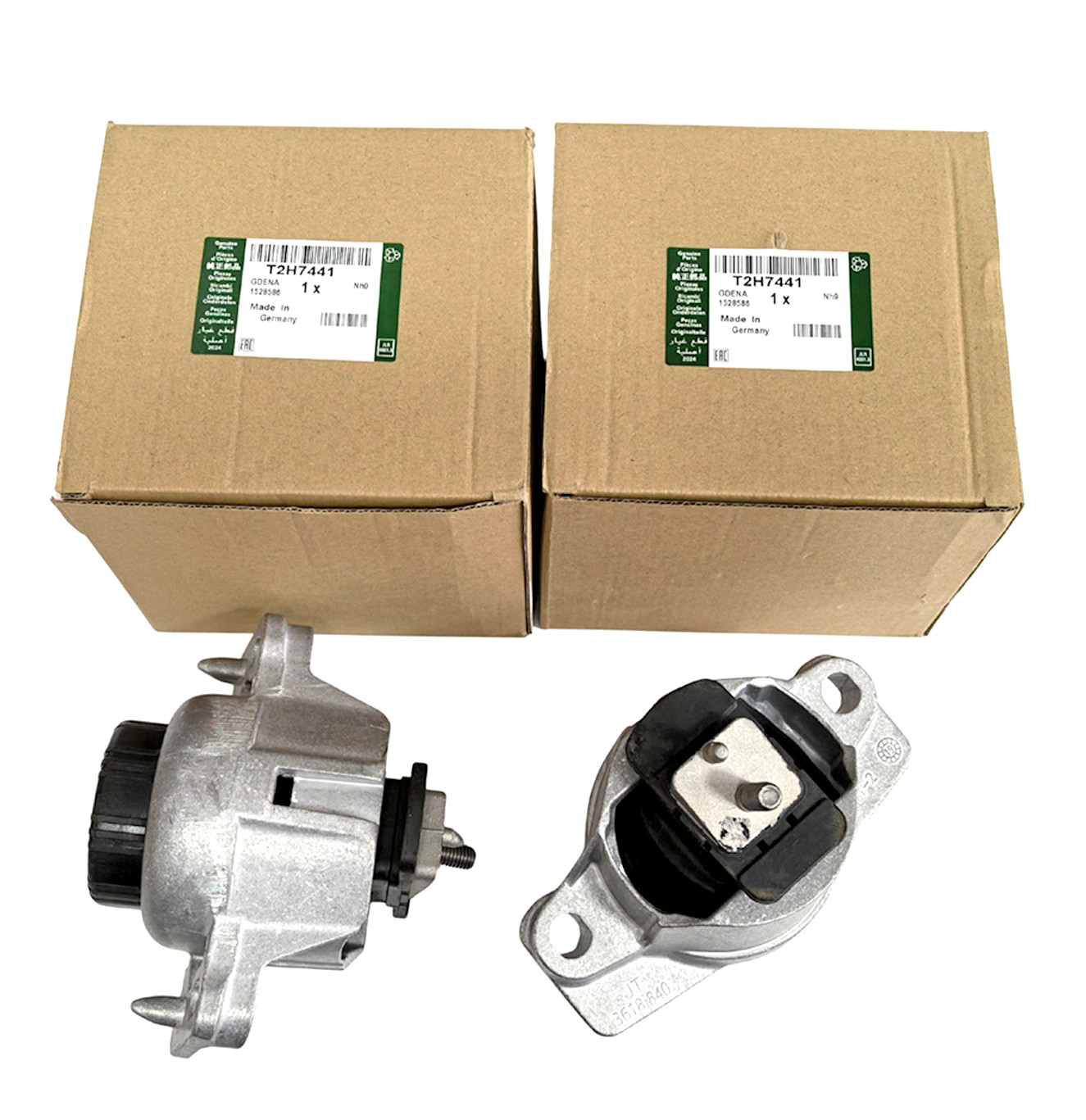 T2H7441 OEM 2PC 2016-2020 Jaguar XF Engine Motor Mount Left + Right 3.0L V6 RWD