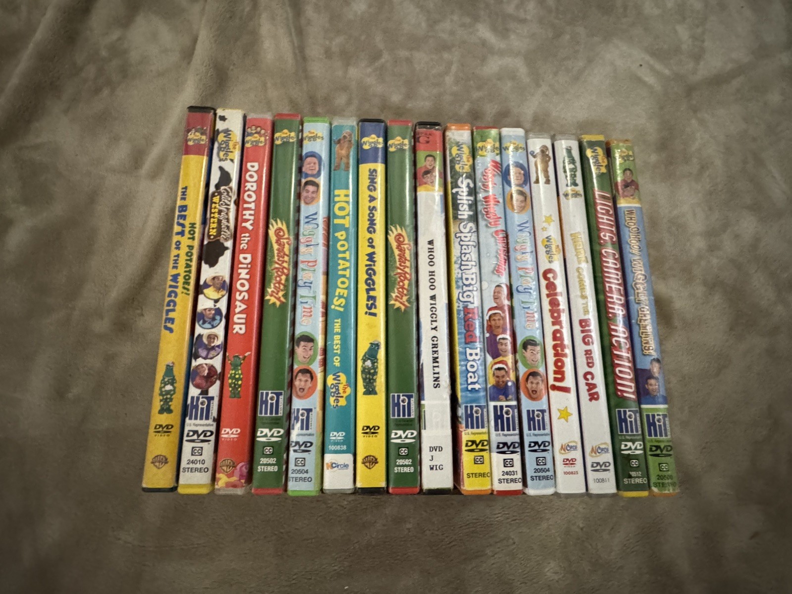 The Wiggles HUGE Vintage Lot Toys, Bedding, Toy Box, DVD’s, VHS, Books, Plushies