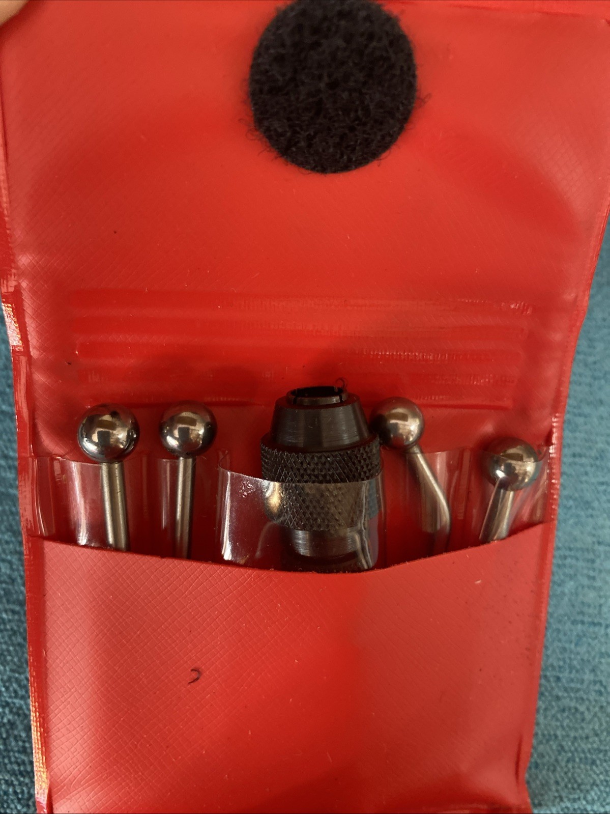 Starrett S828HZ Wiggler/Center Finder, Complete With Case and 4 Attachments