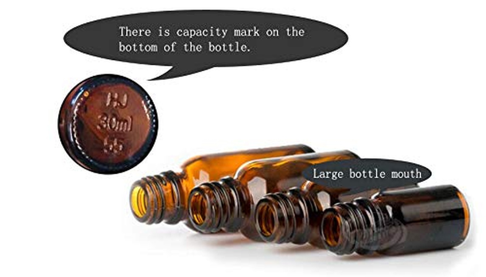 6 Pcs (5ml/0.17oz) Amber Round Empty Glass Nasal Spray Bottle with Press Spra...