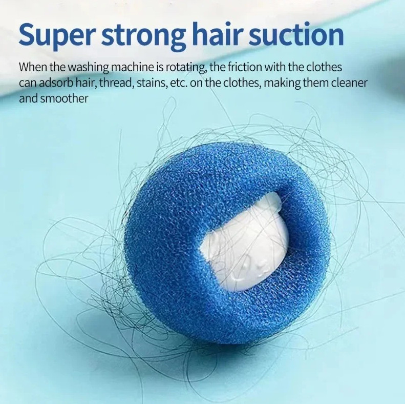 10pcs Laundry Balls Pet Hair Collector for Washing Machine Reusable Lint Catcher