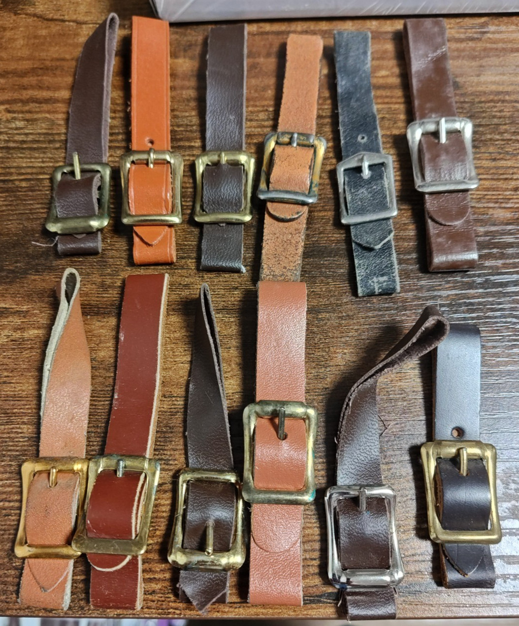 Watch Fob Straps (1/2" Brown Leather)(12 PC)