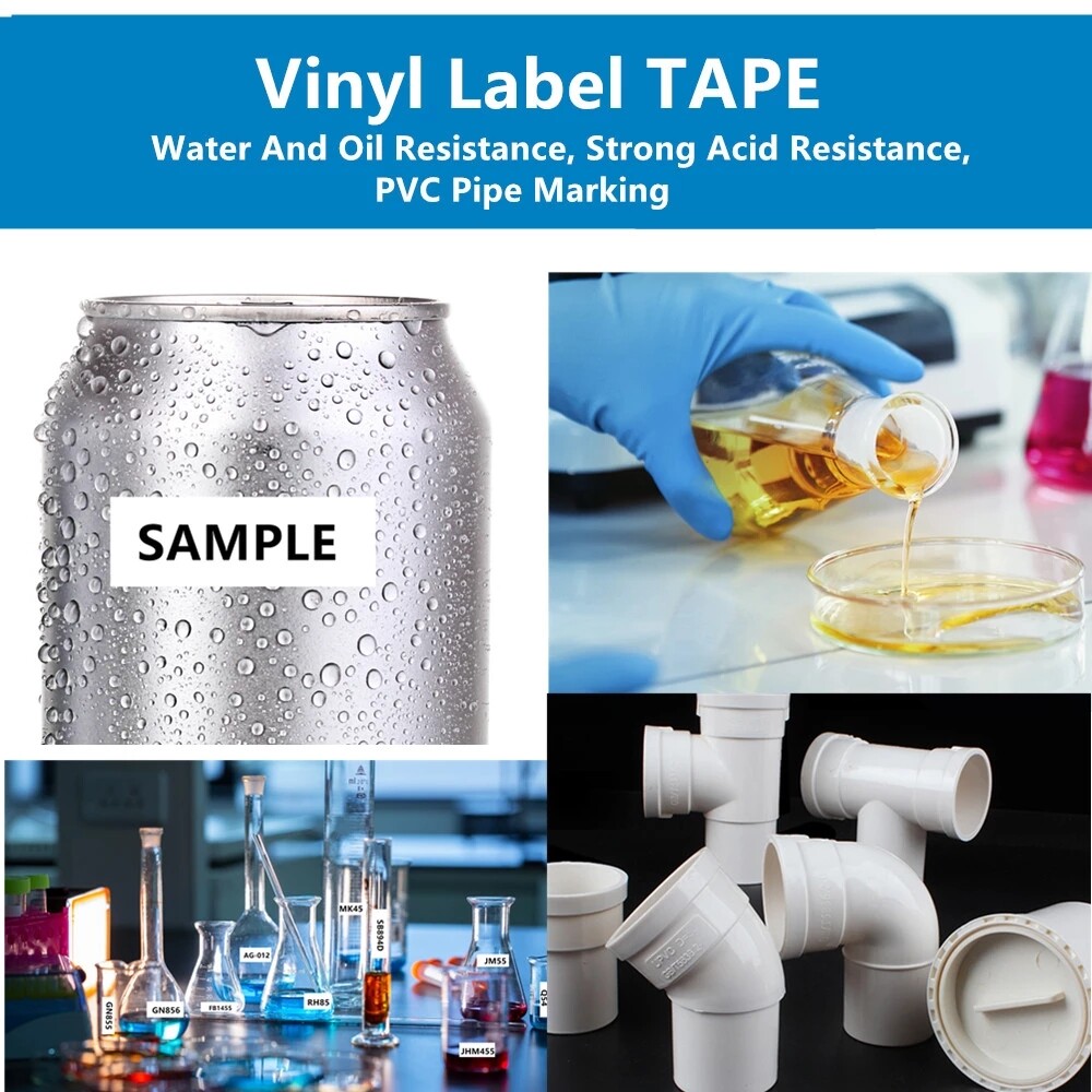 1PK For Brady BMP21 Label Cartridge M21-750-595-WT 19.1mm White Vinyl 3/4" x21'