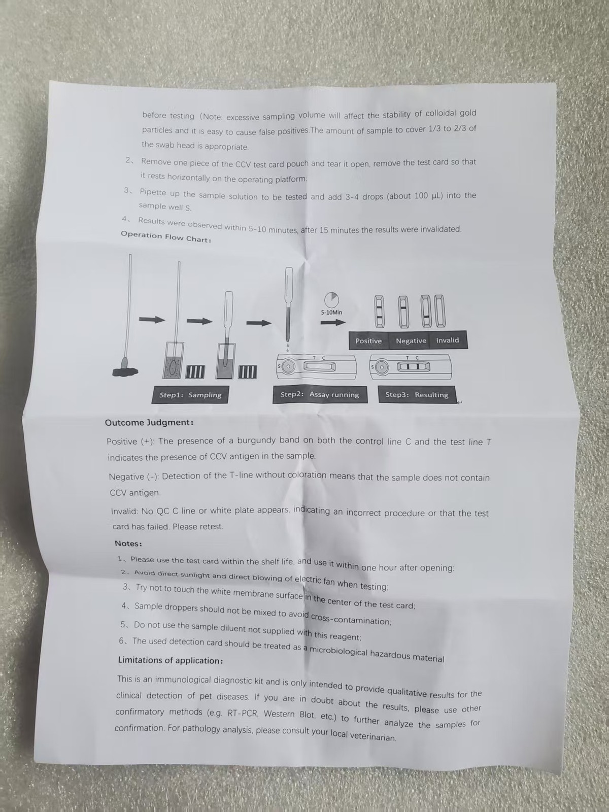 10PCS Canine CCV Rapid Test Kit for Dogs Disease Detection at Home