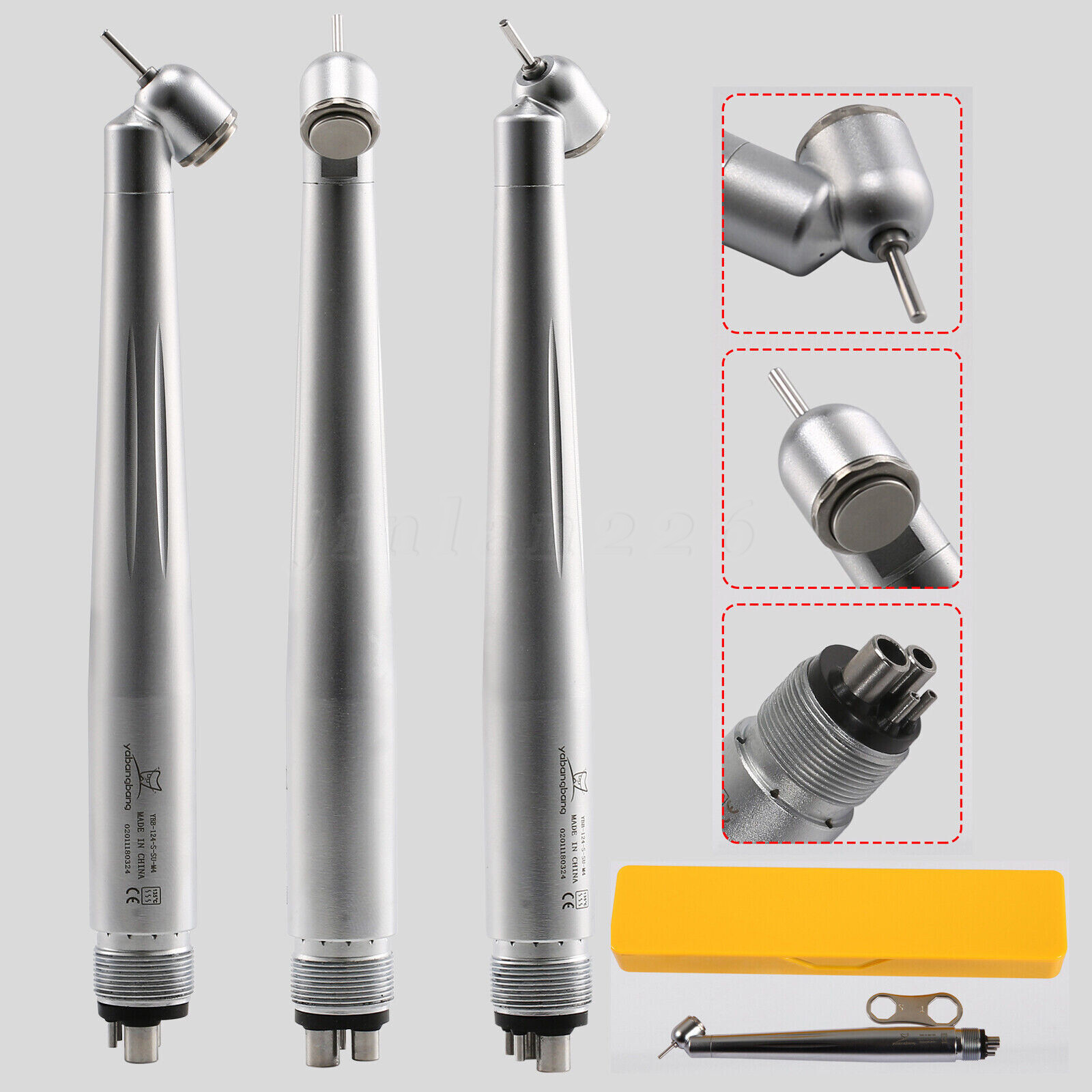 Yabangbang Dental 45 Degree Surgical High Speed Handpiece Push Button 4Hole WCA4