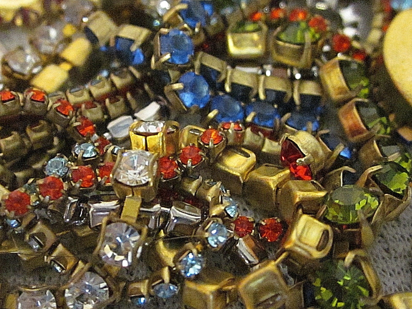 100% SWAROVSKI RHINESTONE CHAIN ROPE SETTINGS LOT VTG NOS DESIGN FINDINGS CRAFTS