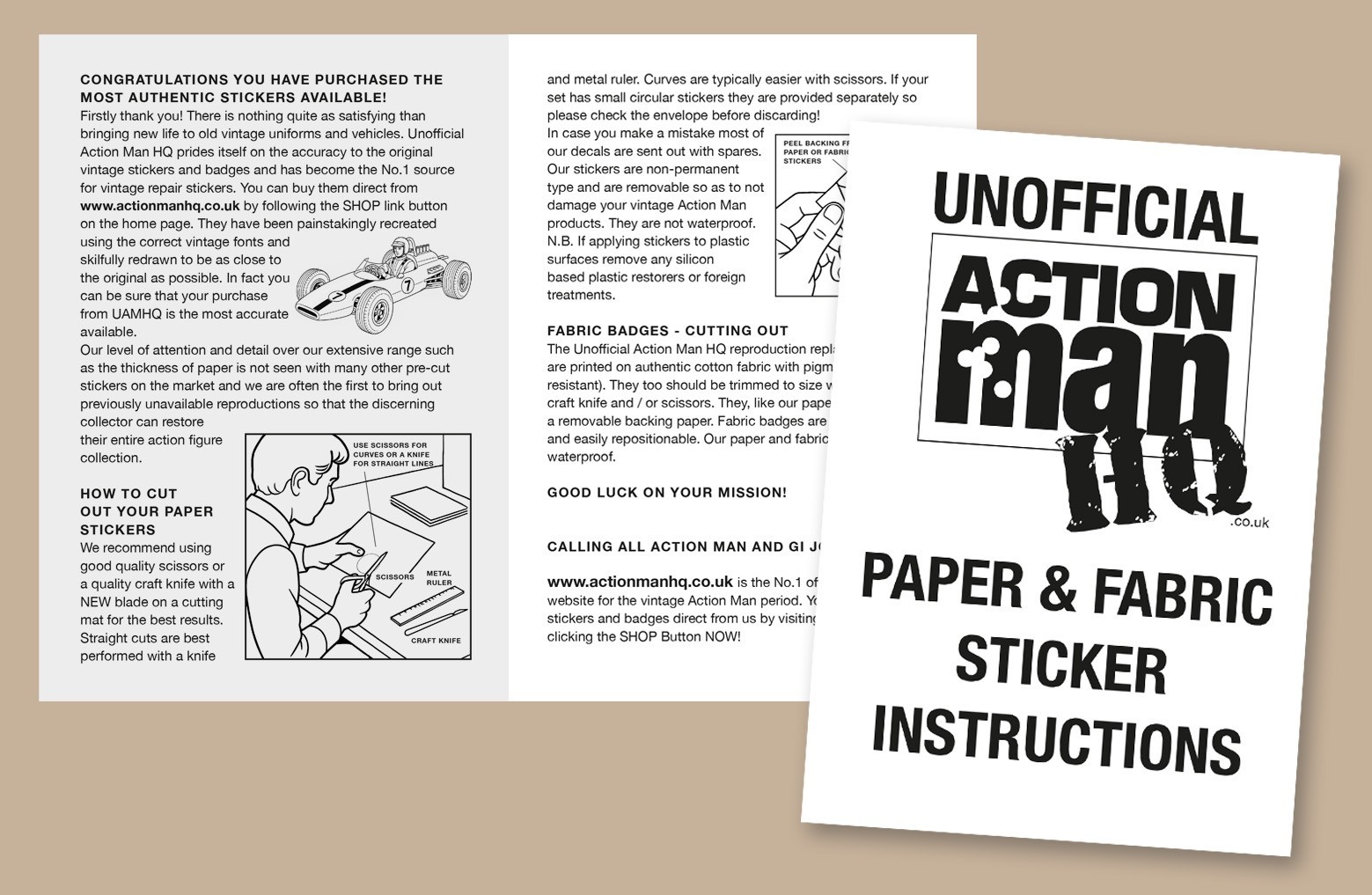 Action Man Power Hog Stickers