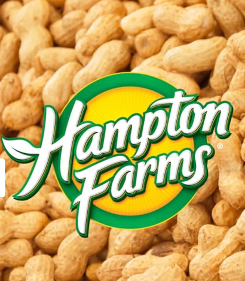 4x Jars Hampton Farms Creamy Peanut Butter Spread 16oz Made in USA NC