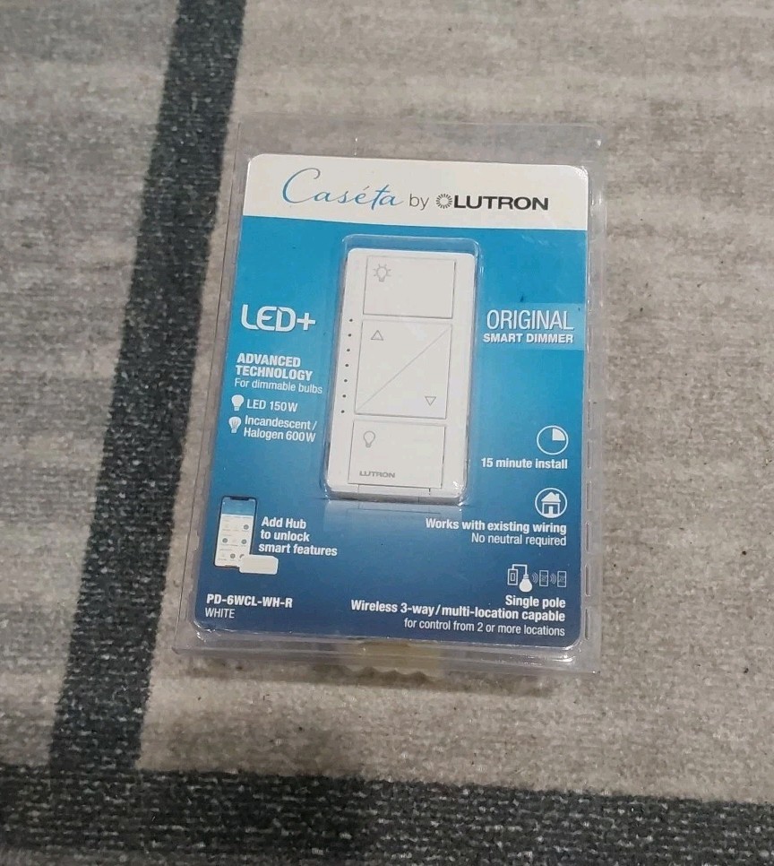 Lutron Caseta PD-6WCL-WH-R Lighting Dimmer Switch NEW SEALED N