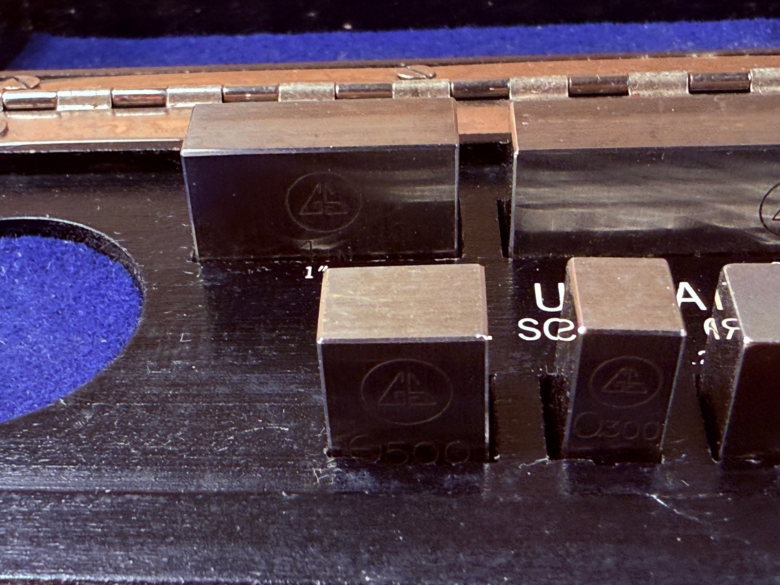 Vintage - ULTRA CHEX Gage Block Set Geo SCHERR .0625" - 2" in Case