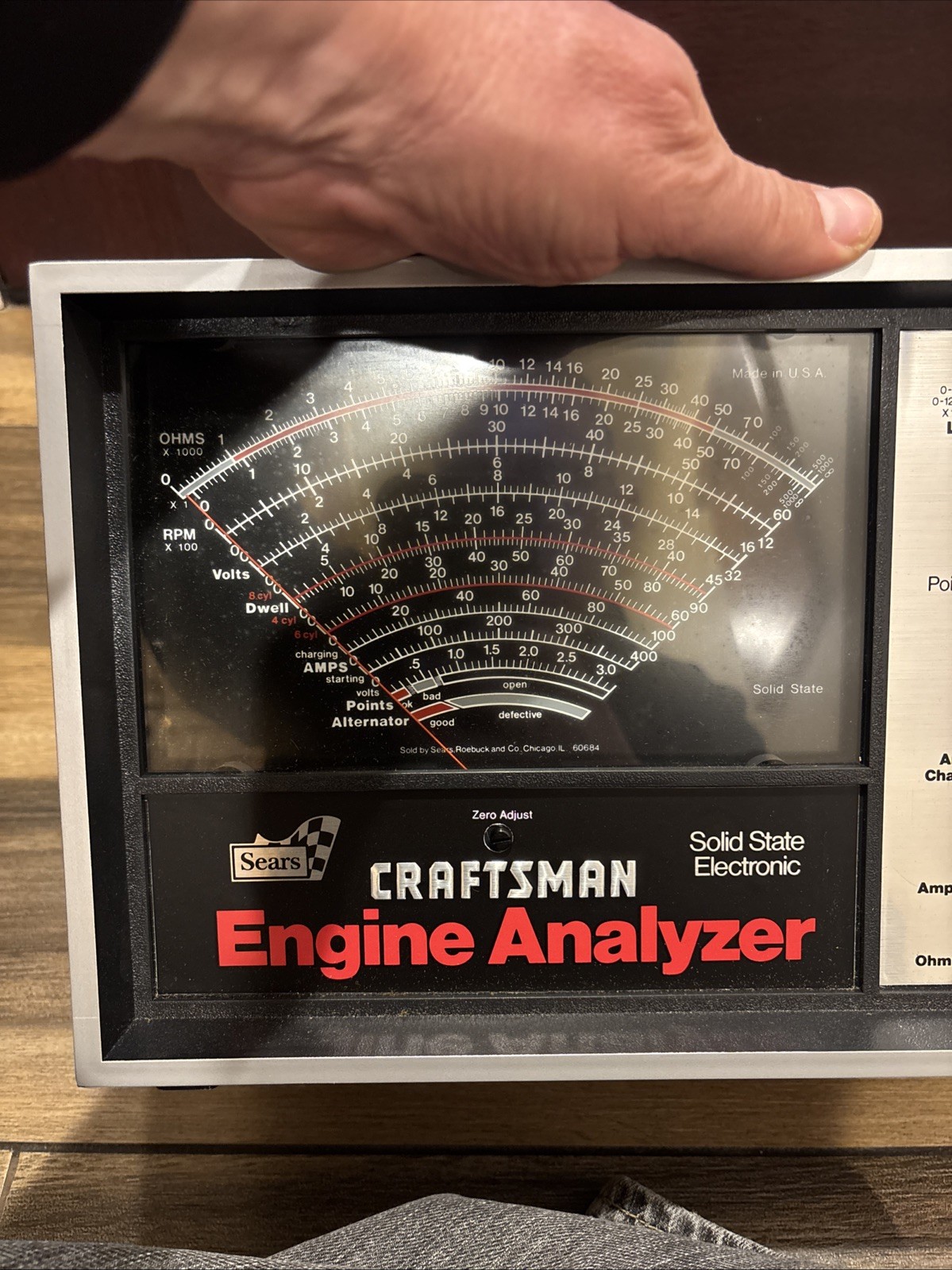 Vintage Sears Craftsman Engine Analyzer 28-21040 w/ Accessories - New old stock