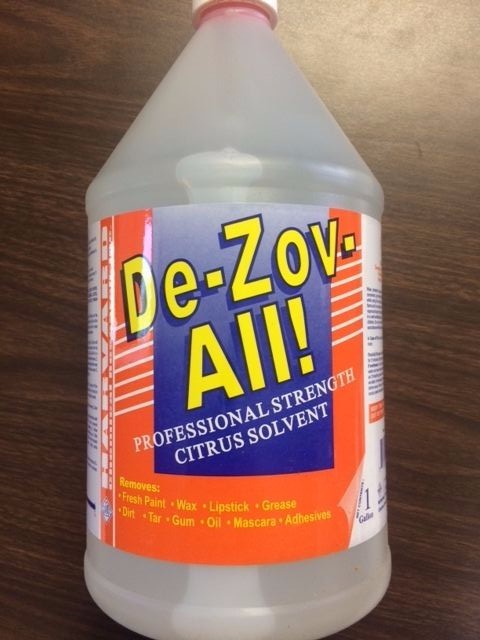 HARVARD DE-ZOV-ALL PROFESSIONAL CITRUS SOLVENT SPOTTER DEGREASER DEZOVALL GALLON