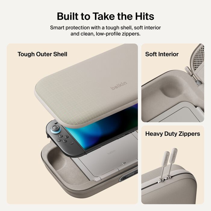 Gaming 30W Charging Case Pro for Nintendo Switch 2, Sand