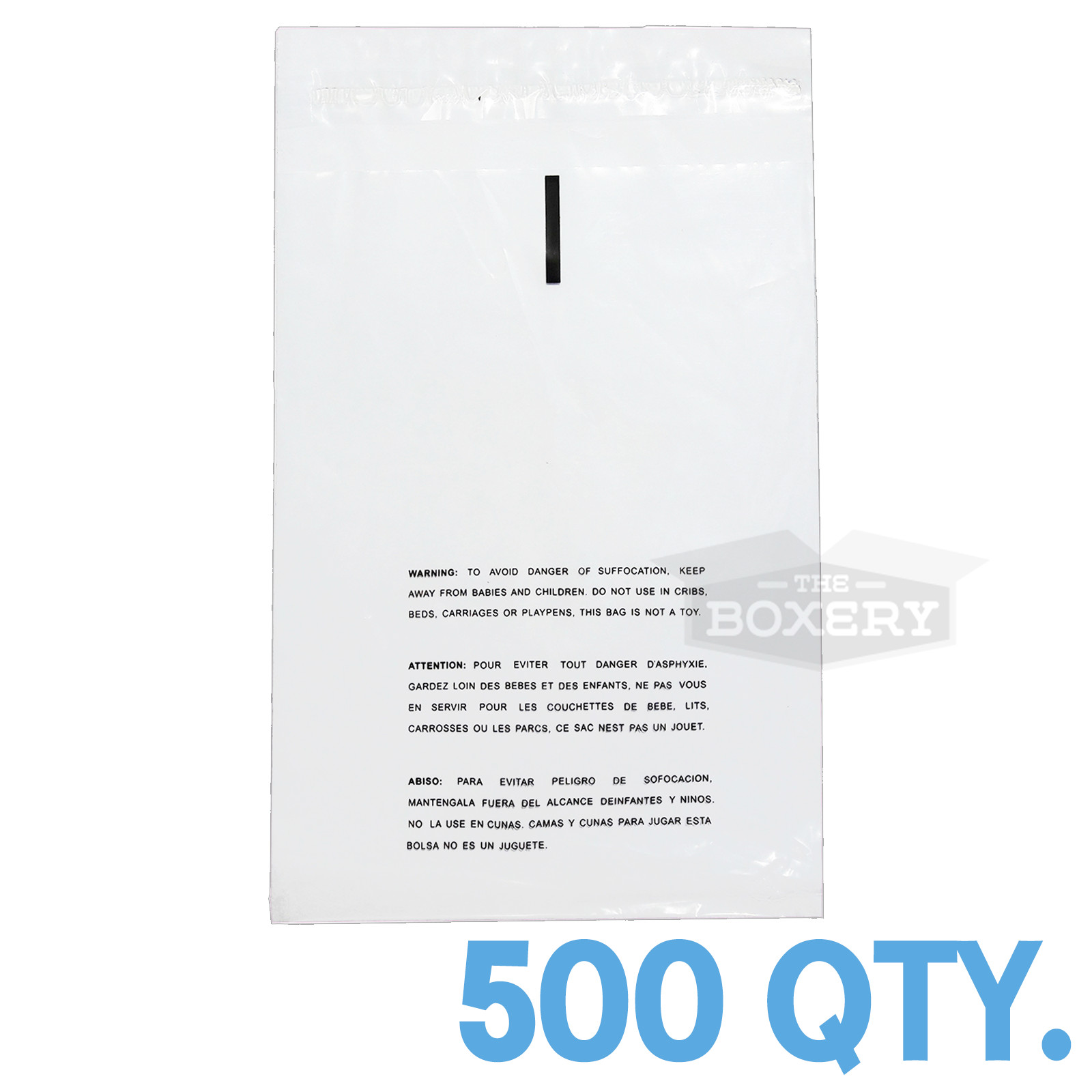 500 14x20 Self Seal Suffocation Warning Clear Poly Bags 1.5 mil Free Shipping