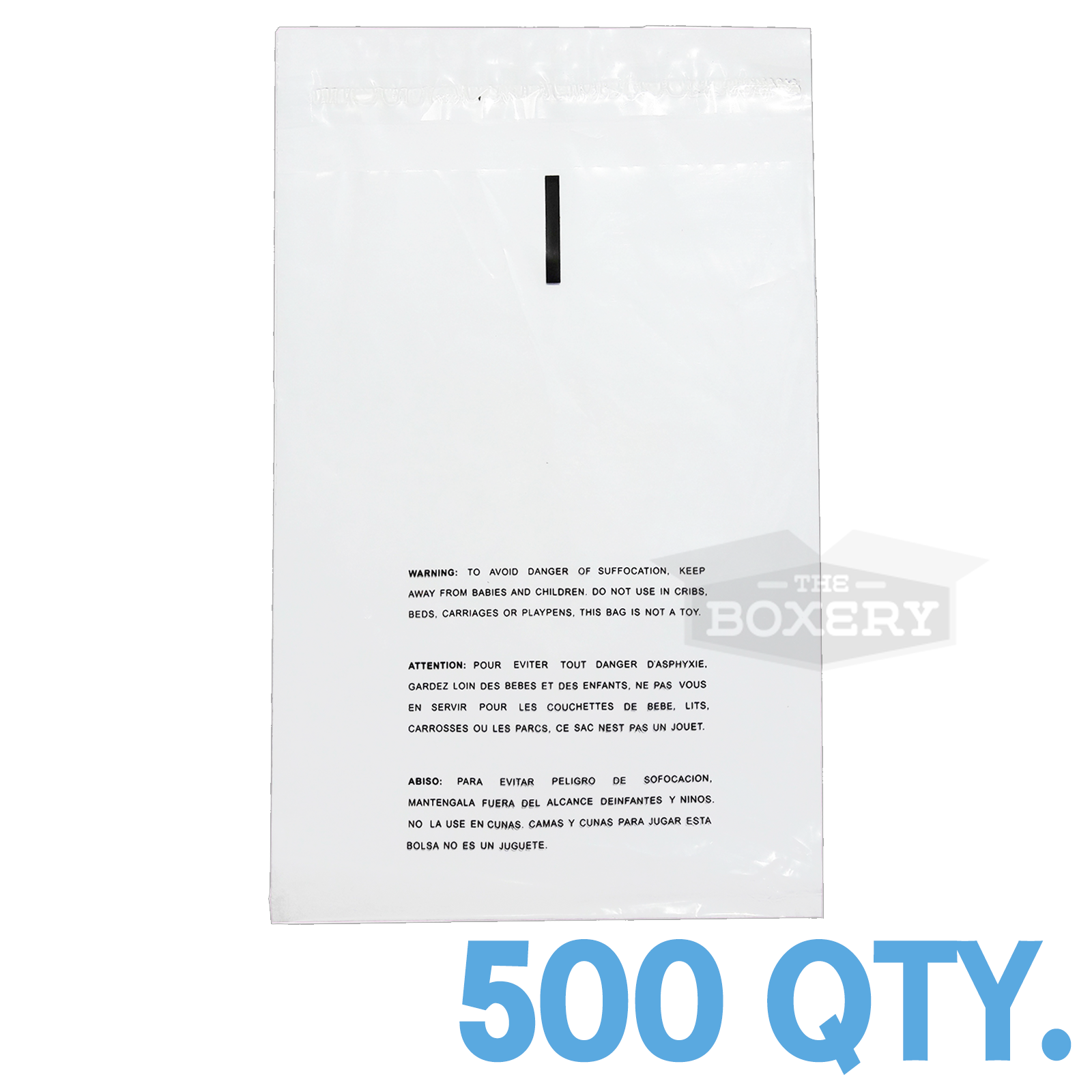 500 14x20 Self Seal Suffocation Warning Clear Poly Bags 1.5 mil Free Shipping