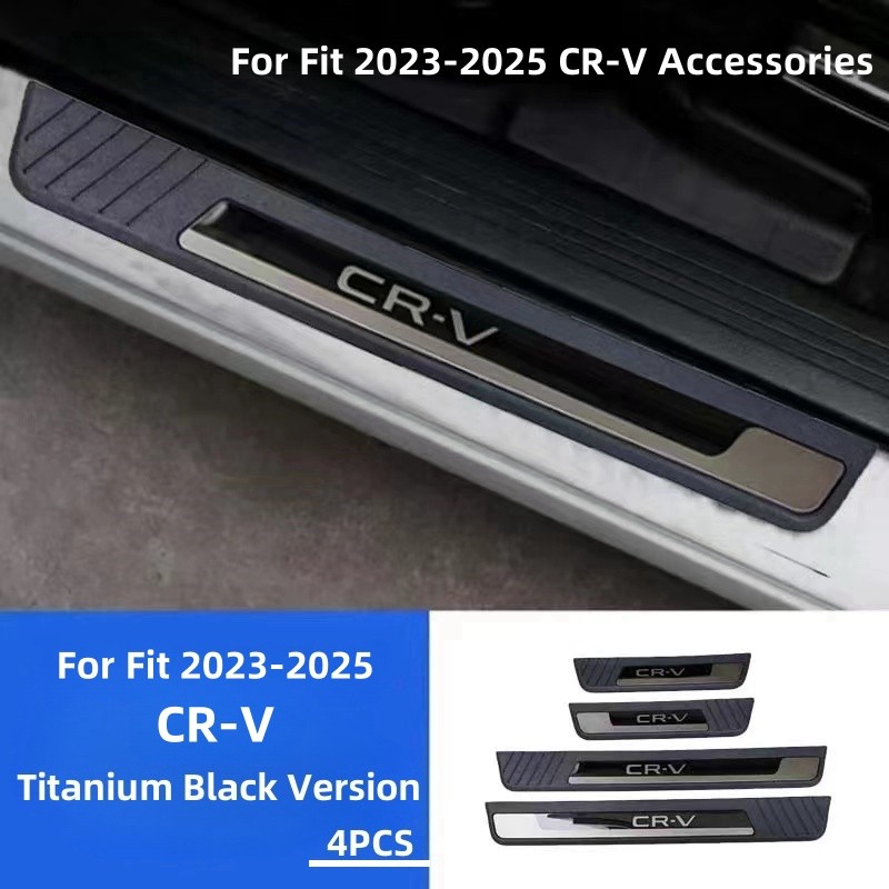 For Honda CR-V CRV Steel Accessories Protector Door Sill Scuff Plate Car Sticker