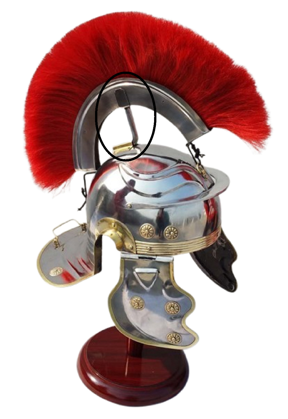Helmet Plume Connector Medieval Roman Centurion for christmas gift