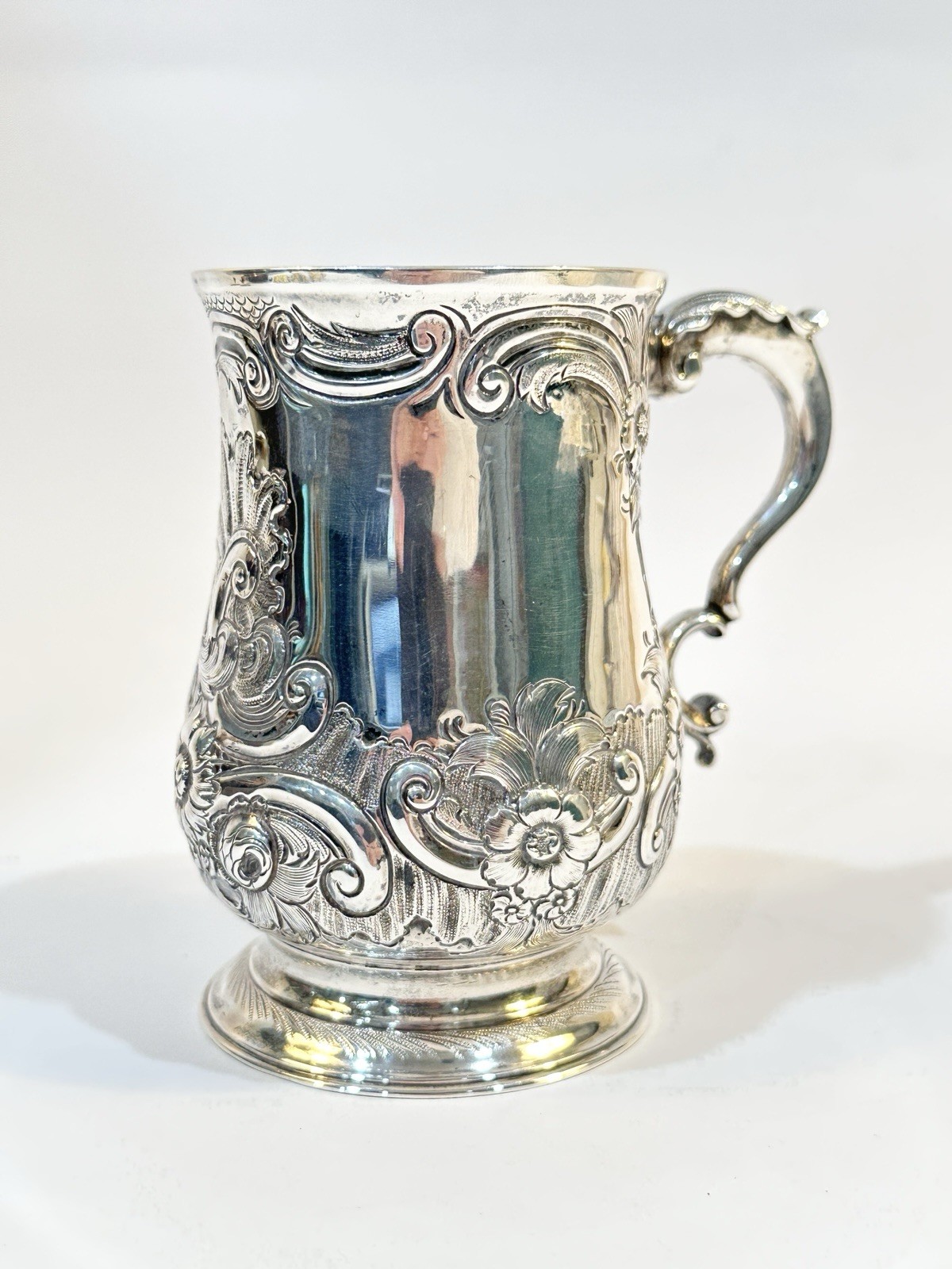Antique 19th C Georgian Sterling Silver Mug London 1824 Edward Ferrell