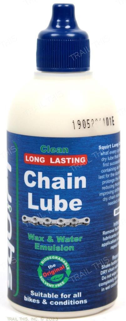 Squirt 4oz Long Lasting Dry Wax-Based Bicycle Chain Bike Lube