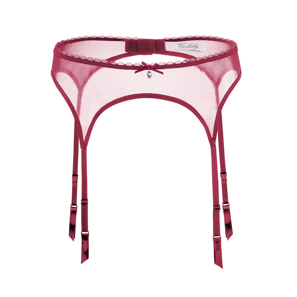 Women's Mesh Lace Garter Belt Sexy Sheer Lingerie 4 Straps Suspender Plus Size