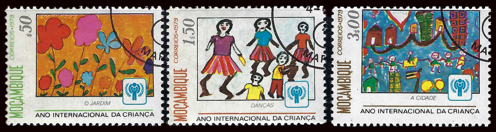 Mozambique 1979 6v. CTO NH • International Year of the Child • Paintings