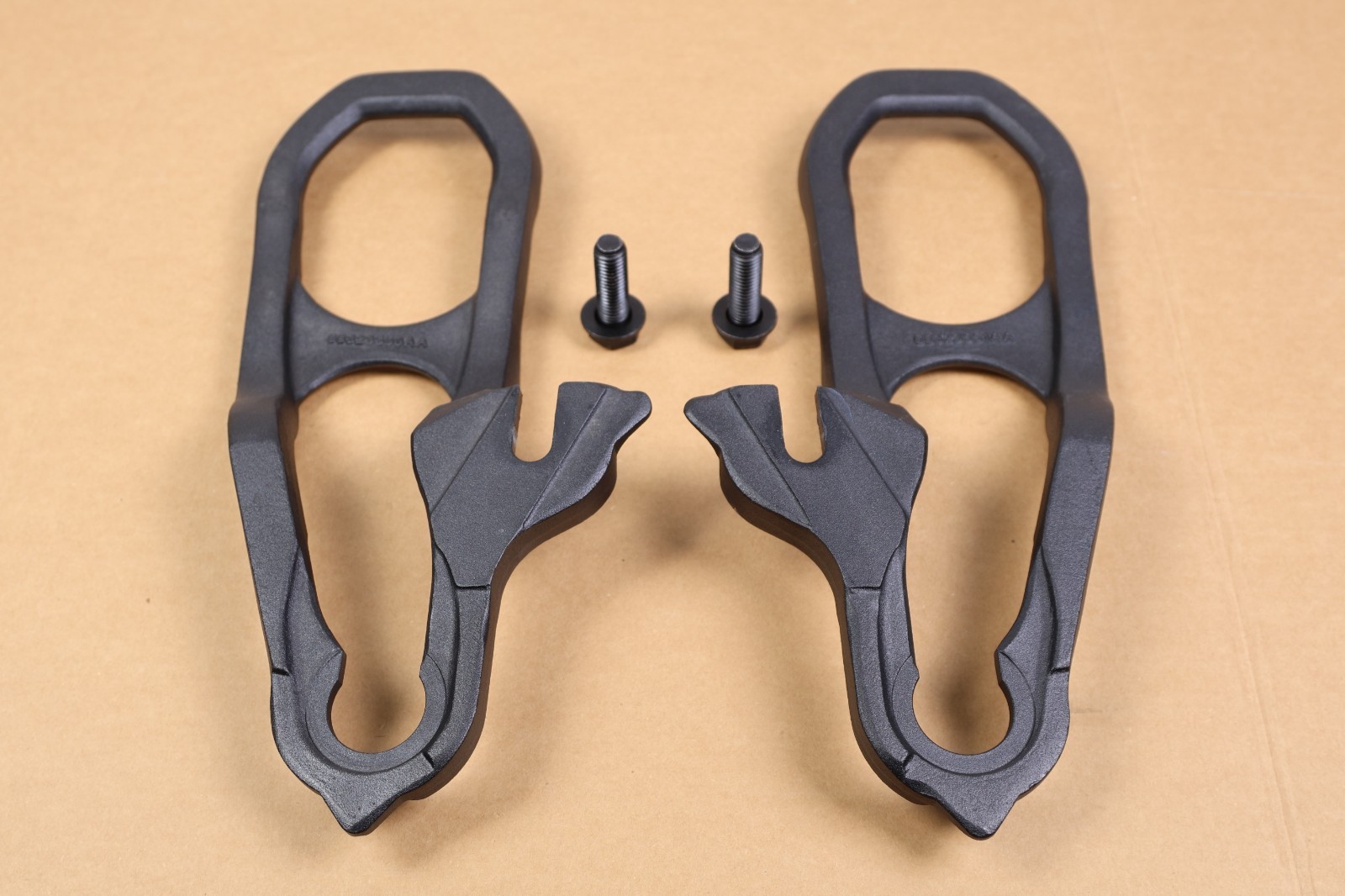 OEM 2019-2026 Dodge Ram 1500 Front Left & Right Side Tow Hook Set Pair BLACK