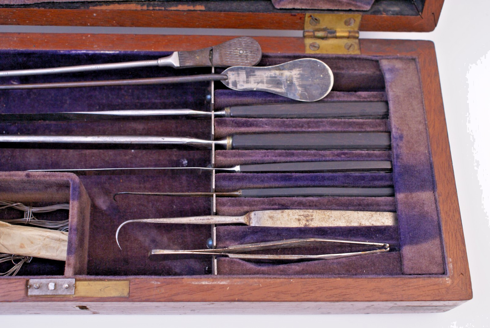 ANTIQ MEDICAL SURGEON SURGICAL KIT - THORP & LLOYD CIVIL WAR ERA - 14 PC - ORIG