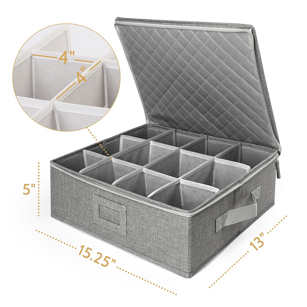 Cup Mug Storage Container Hard Shell China Coffee Mug Storage Box for Moving