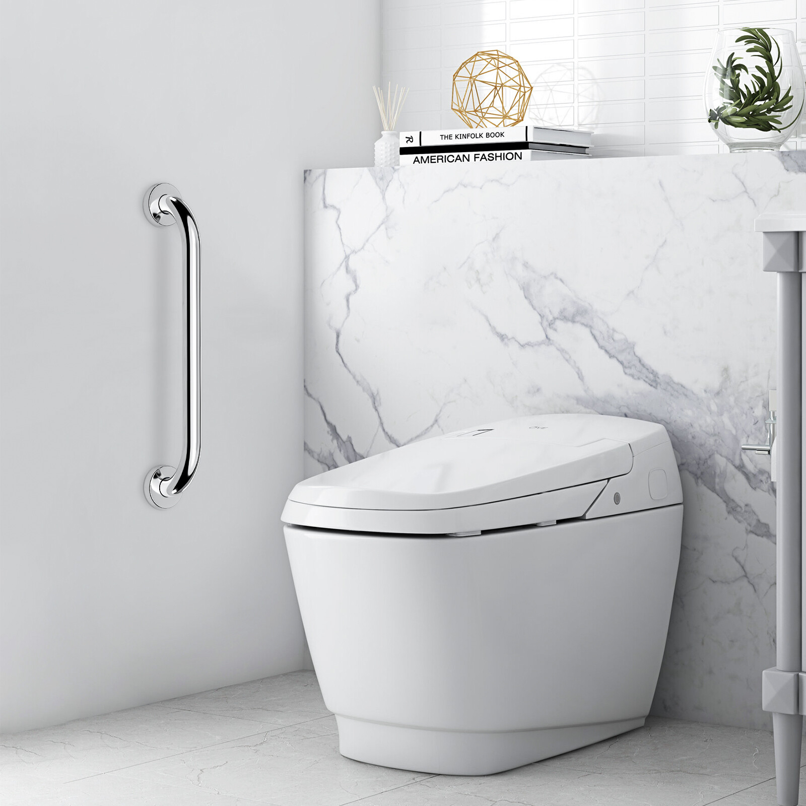 1/3/5PCS Stainless Steel Grab Bar Bathroom Safety Handicap Shower Tub Handle New