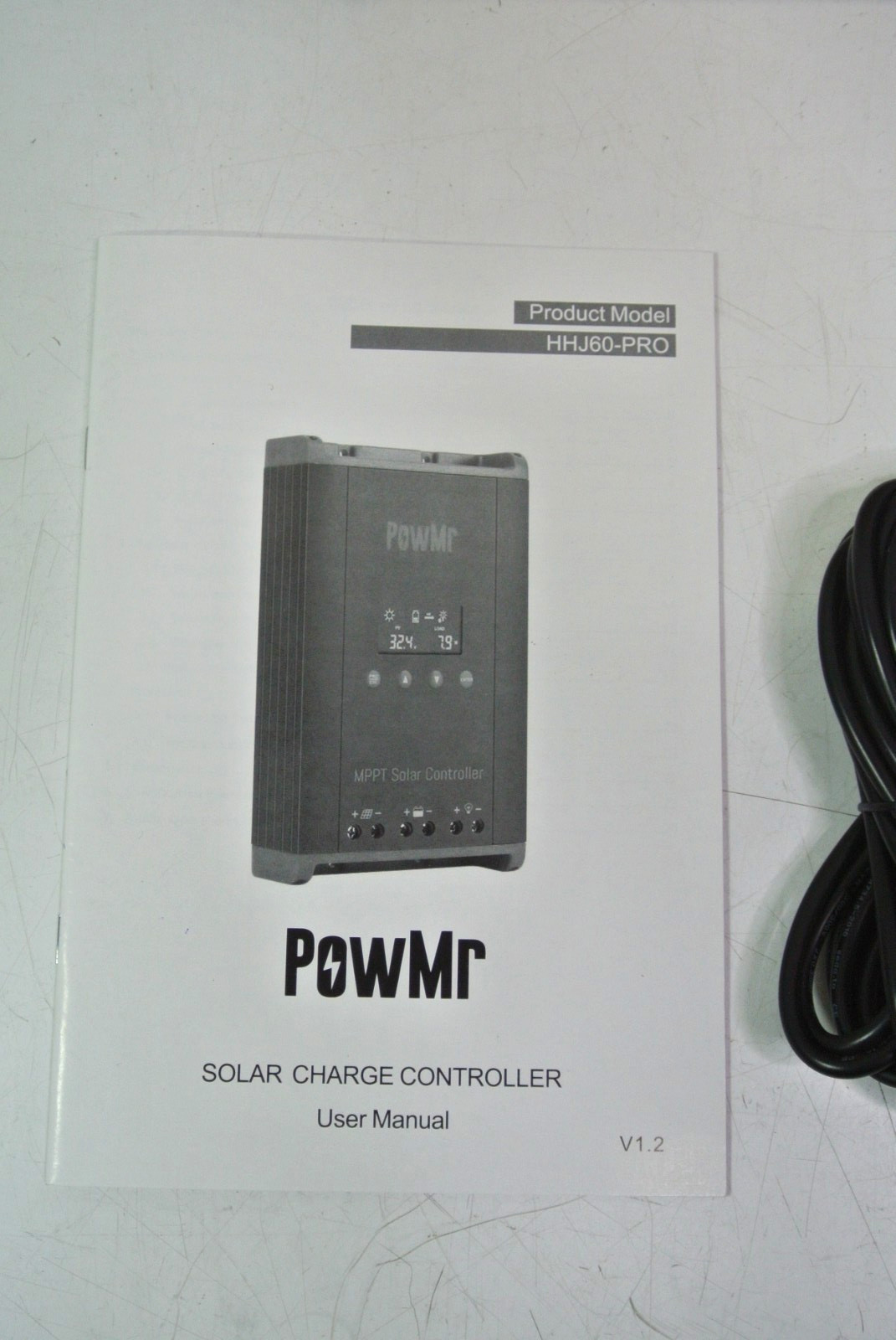 PowMr 60A MPPT Solar Charge Cotroller 12/24/ 48V Charger off grid RV camper 160V