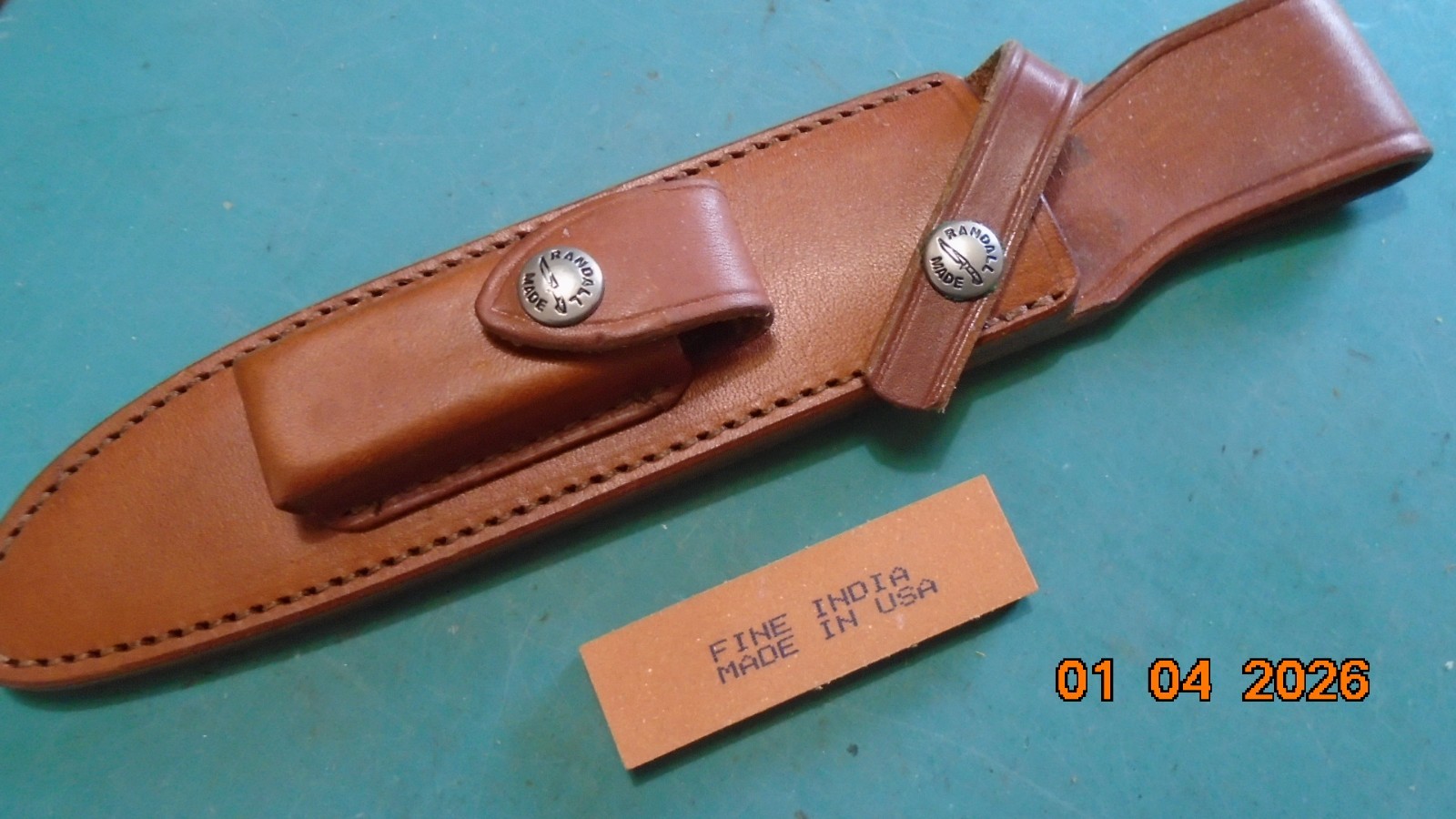 Vintage RANDALL #`1 -7" Stag Handle Fighting Bowie Knife / Sheath NEW UNUSED !!!