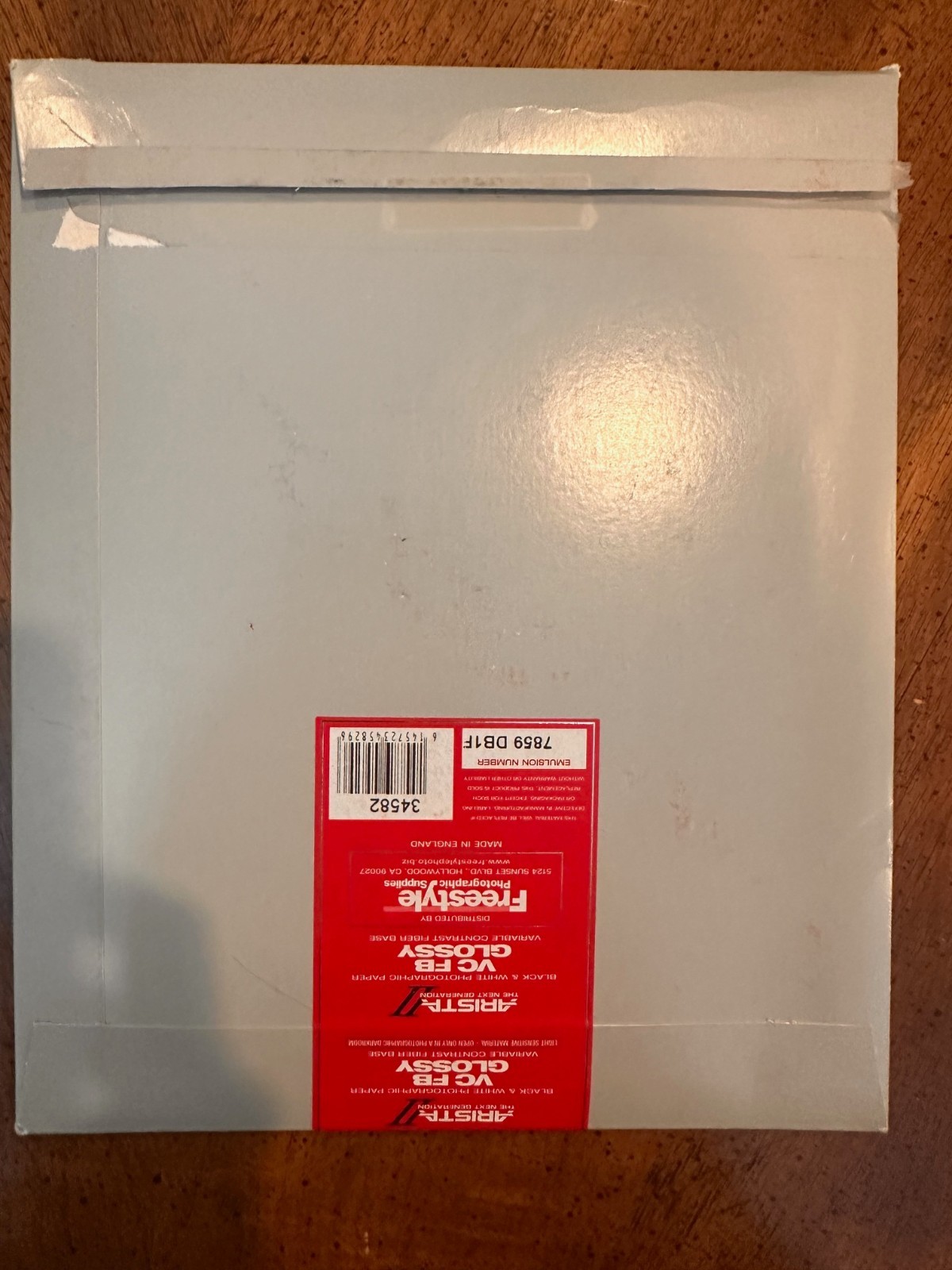 Arista II VC FB Glossy 8x10 Black & White Photo Paper Open Box Approx 10 Sheets