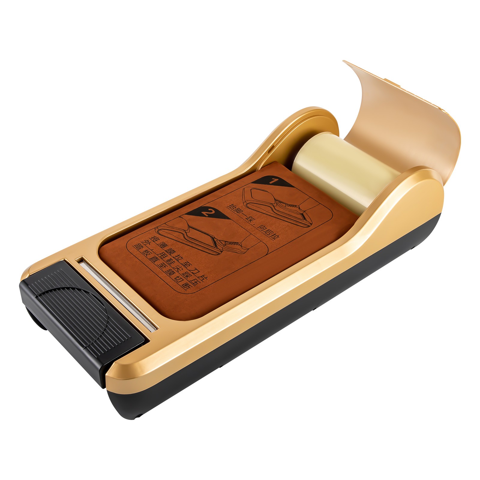 Shoe Film Machine Automatic Shoe Cover Dispenser Step-on 1 Roll of Film Portable